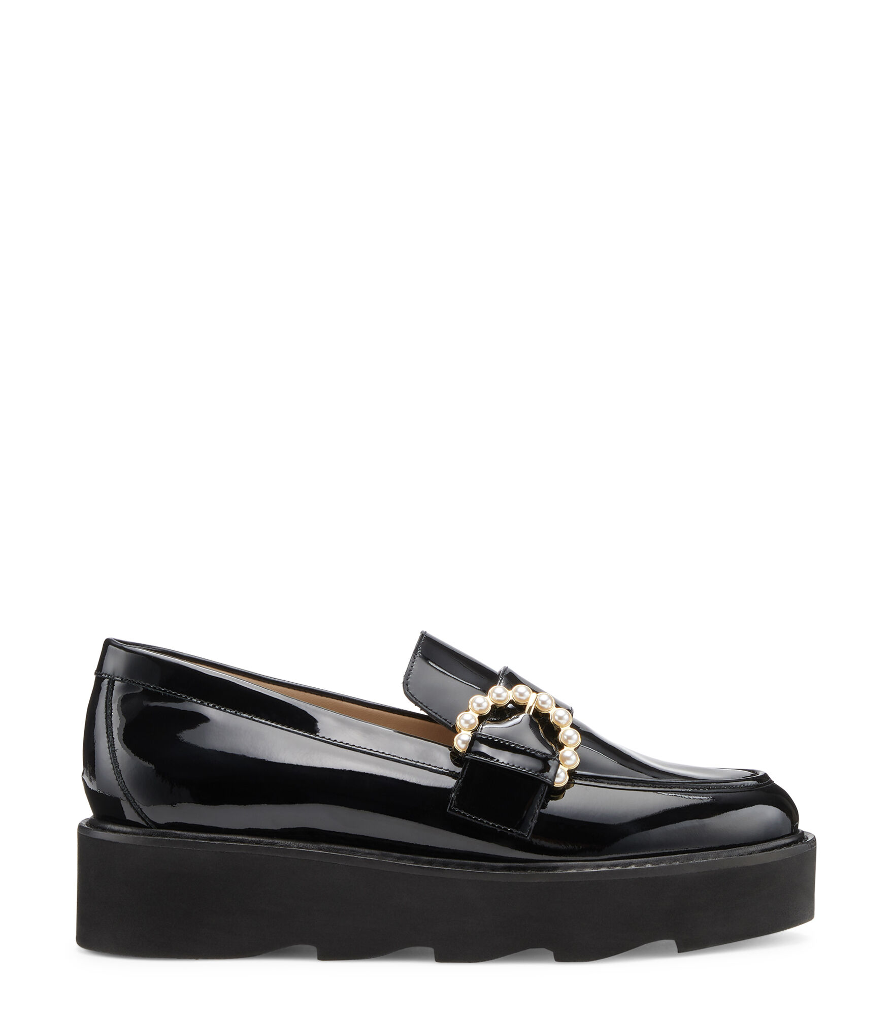 STUART WEITZMAN SJ435S82 関税送料込 PIPER SUPLIFT LOAFER in BLACK for Women | Stuart Weitzman®