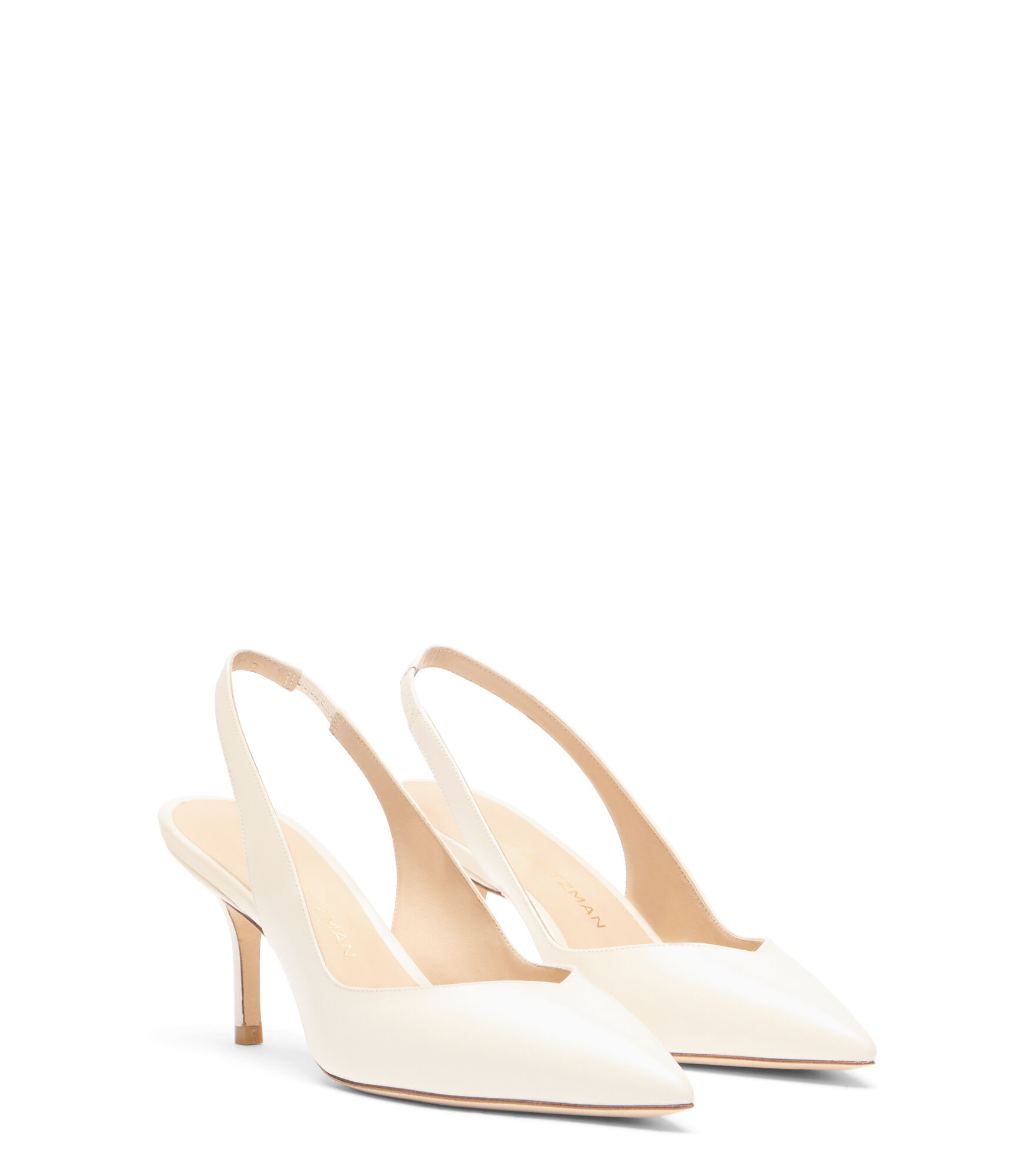 EVA 75 SLINGBACK in CREAM for Women | Stuart Weitzman® UK