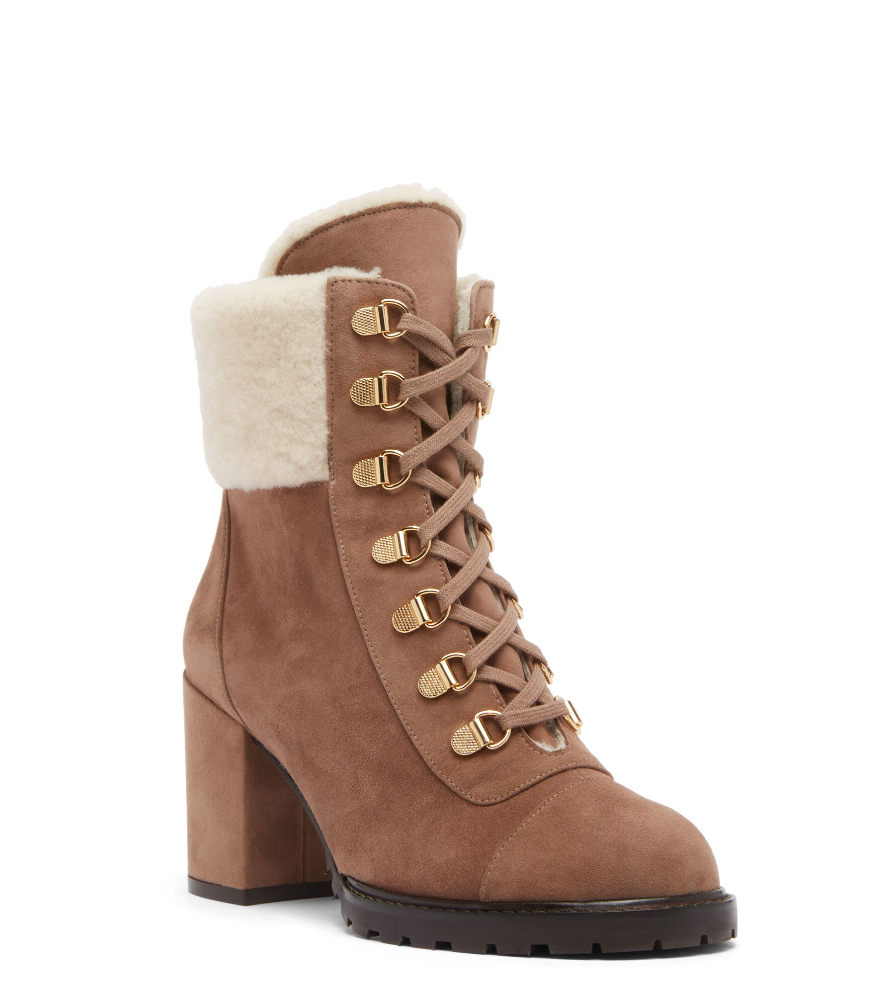 Stuart weitzman boots with fur top