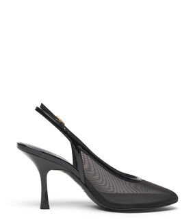 Stuart Weitzman BAREITALL SLINGBACK 85 BLACK SN773MHGBLK