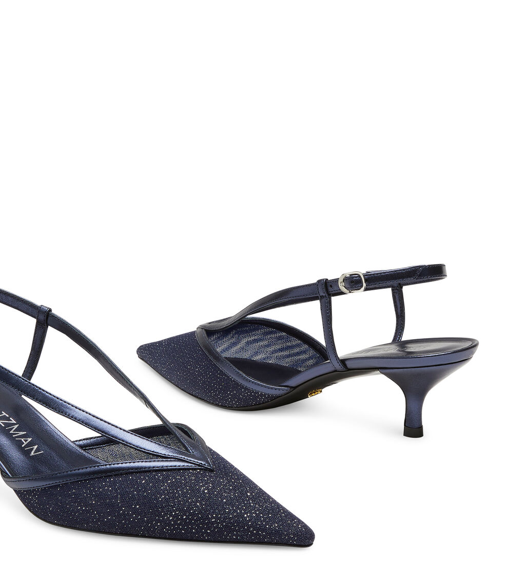 Stuart Weitzman NOCHE 50 SLINGBACK BLEU SF284SPQUYH