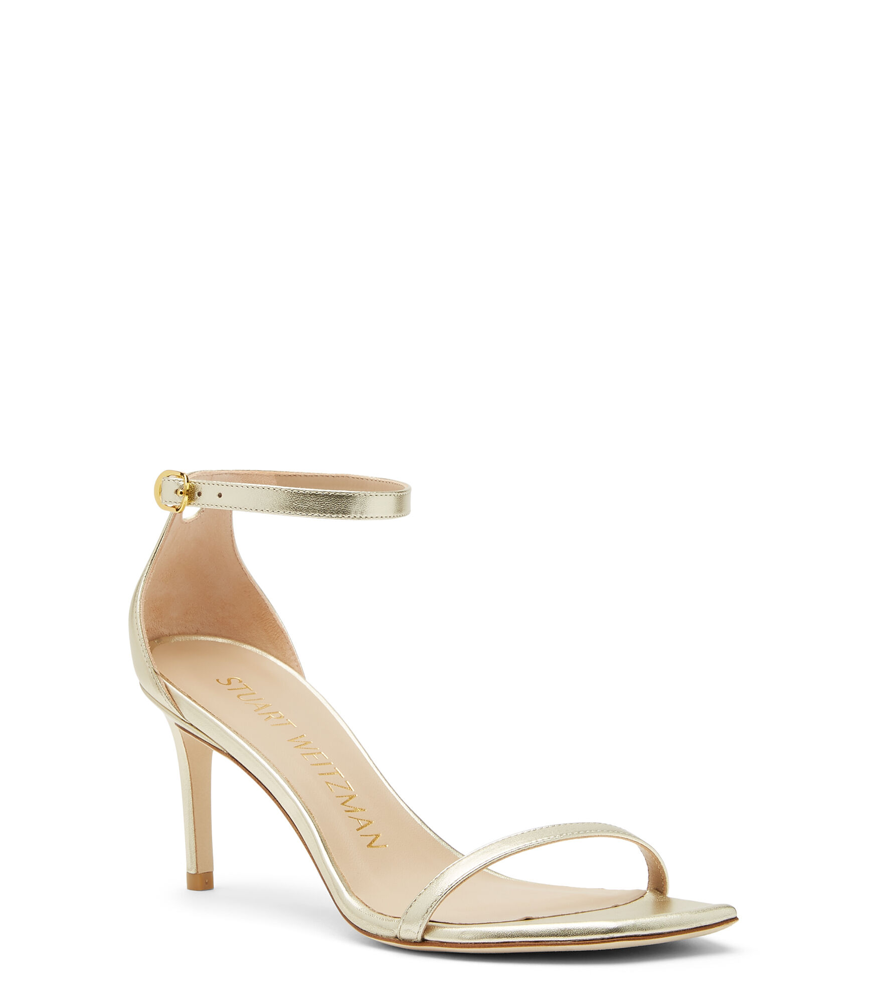 Stuart weitzman gold sales heels
