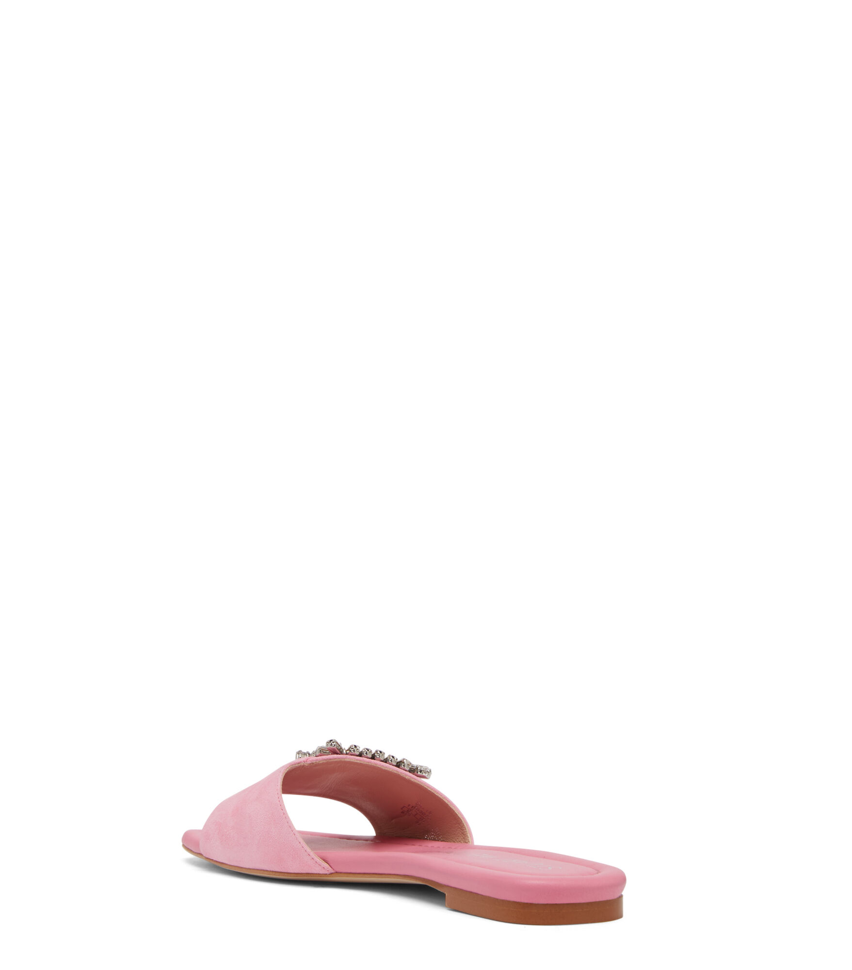 SHINE BUCKLE SLIDE SANDAL in PINK for Women Stuart Weitzman