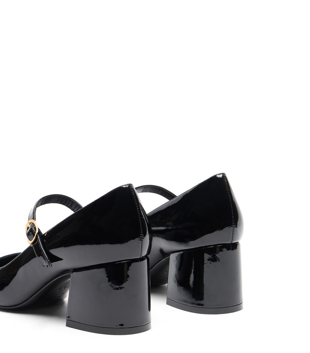 Stuart Weitzman STUART MJ 60 PUMP BLACK SF514PATBLK