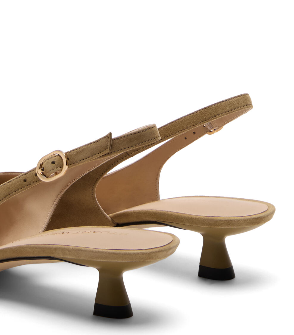 Stuart Weitzman STUART SCULPT SLINGBACK 35 GOLDEN OLIVE SL433SUEVC5
