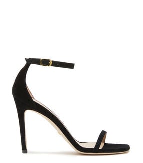 Stuart Weitzman NUDISTCURVE 100 SANDAL BLACK S6963SUEBLK