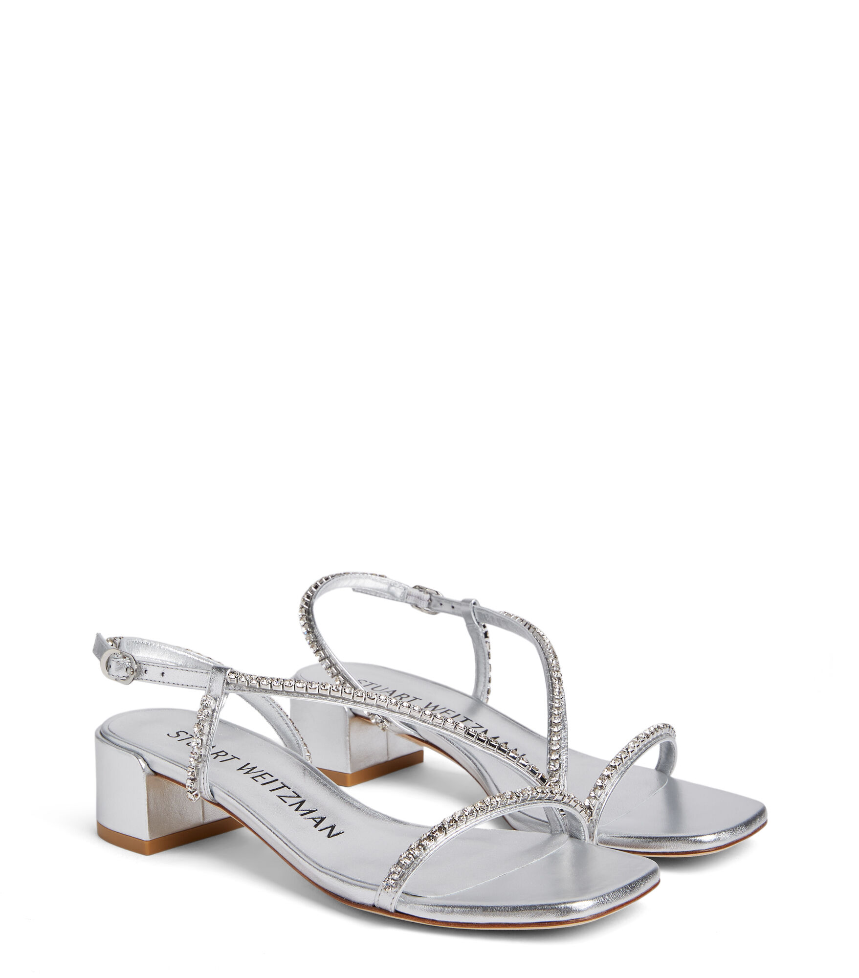 SOIREE CRYSTAL 35 SANDAL in SILVER for Women Stuart Weitzman UK