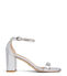 Stuart Weitzman NUDISTCURVE 75 BLOCK SANDAL SILVER SA540LIDSLV