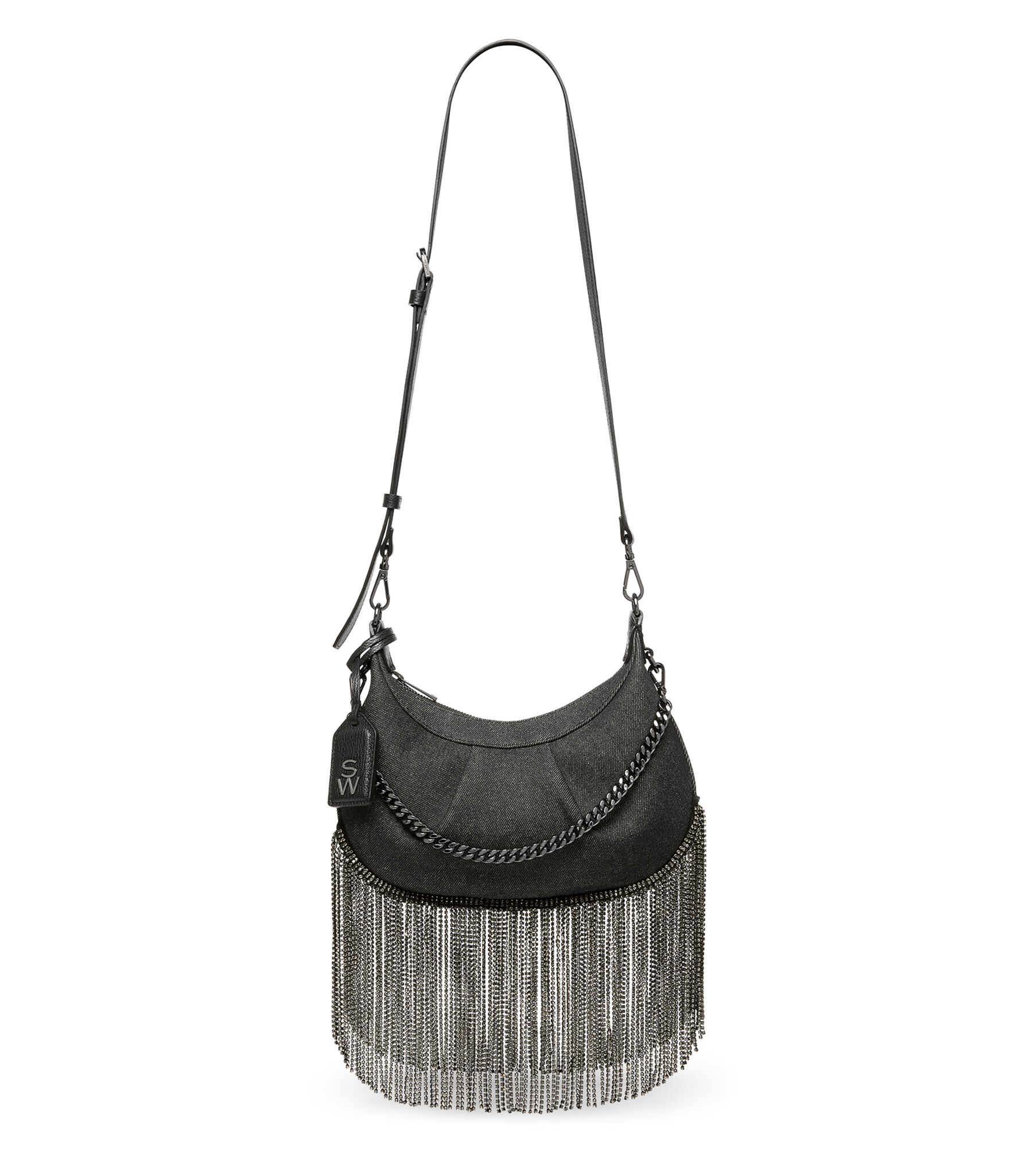 Grey fringe clearance bag