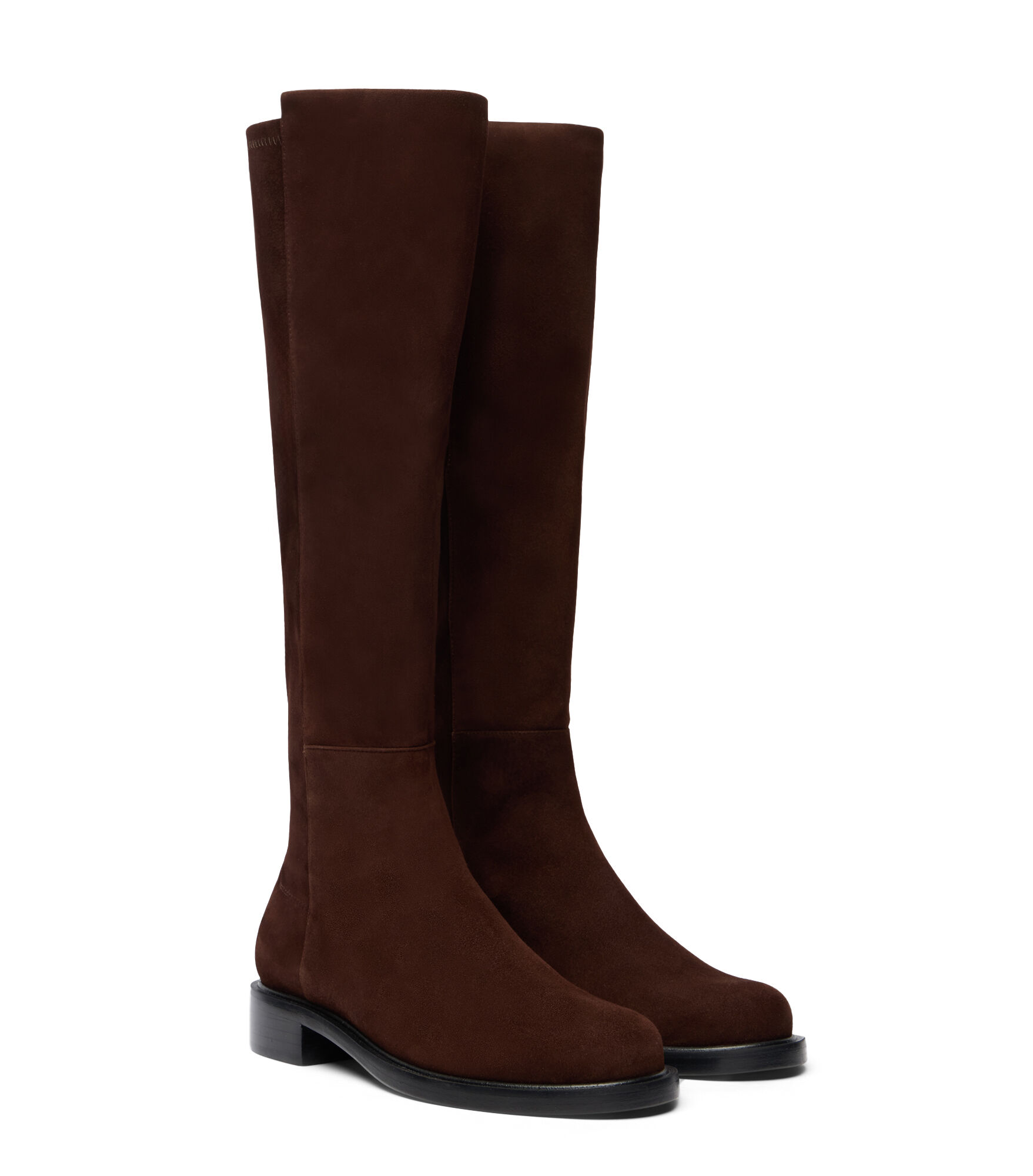 5050 GISELE KNEE-HIGH BOOT in WALNUT/BLACK for Women | Stuart