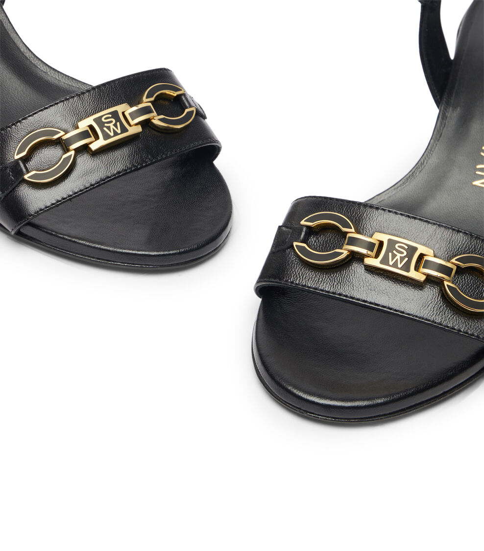 Stuart Weitzman SW SIGNATURE 35 SANDAL BLACK TONAL SH942HIIV9W