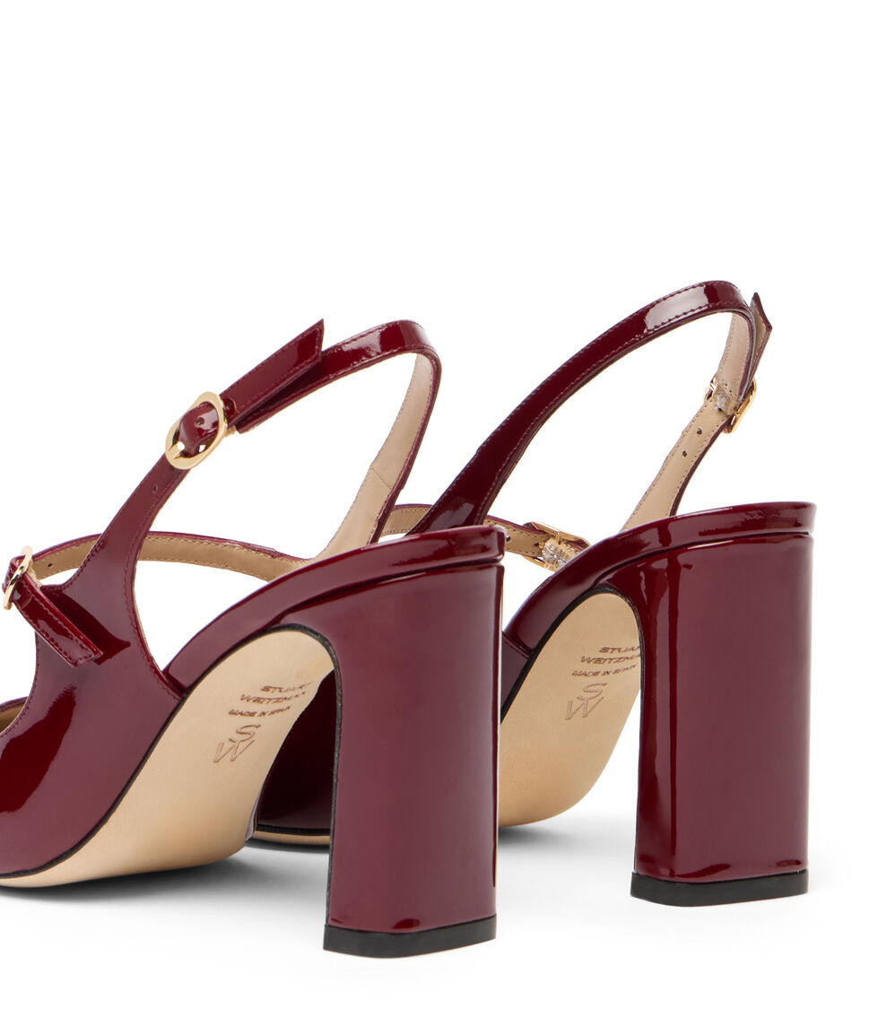 Stuart Weitzman BABETTE MARY JANE SLINGBACK 85 ROSEWOOD SM469PATN4E