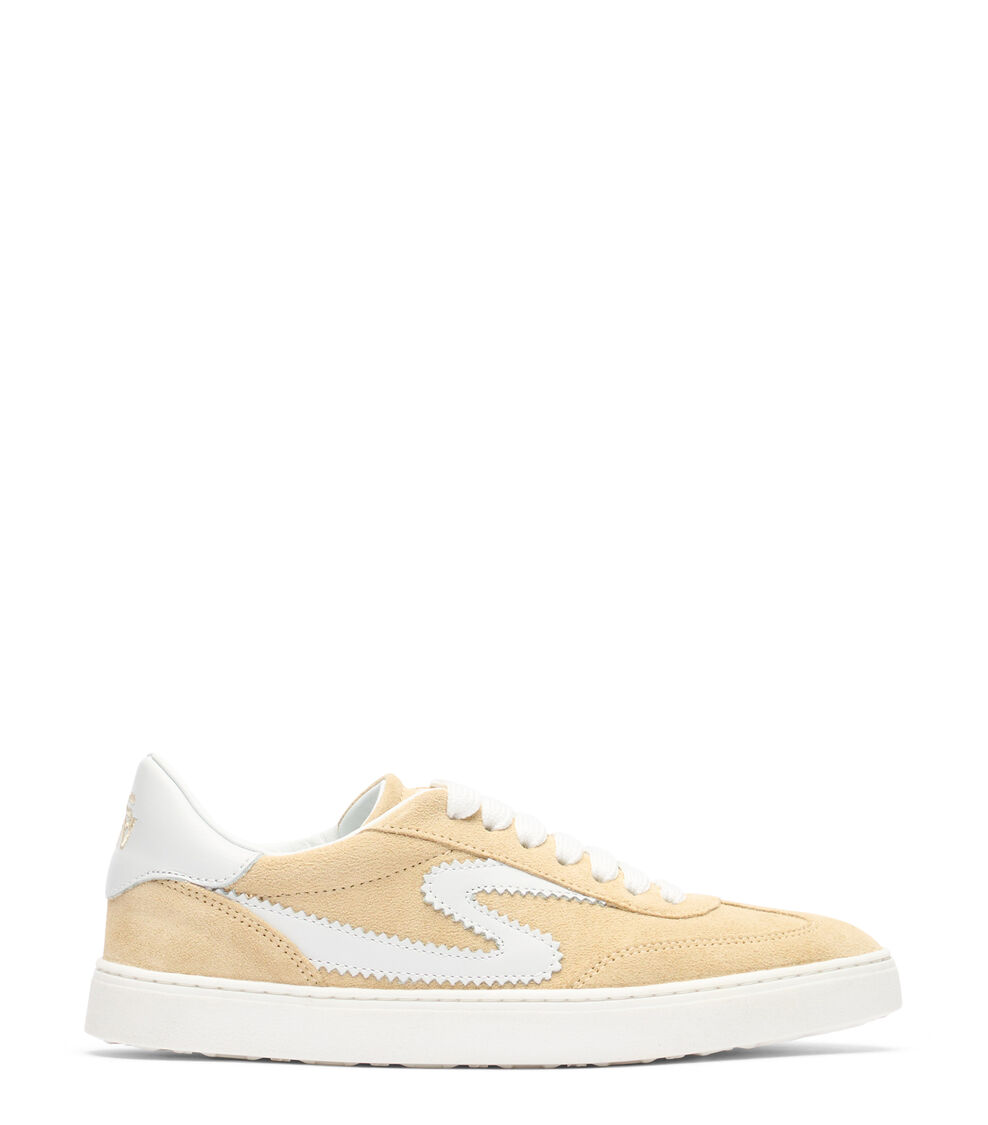 Stuart Weitzman SW RUNAROUND SNEAKER CREAM/WHITE SK928DLFRUO