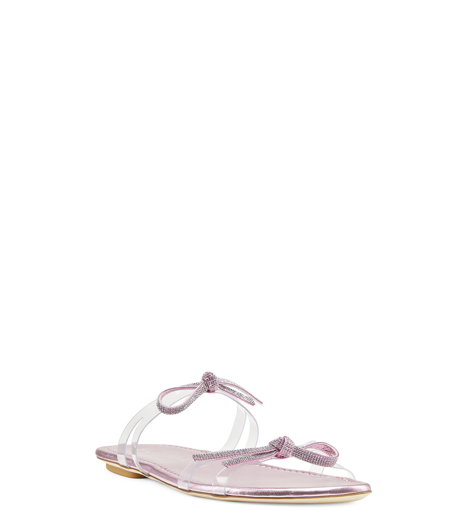 サンダル・ミュール Stuart Weitzman Sandal Slide Sw Bow SW BOW SLIDE in COTTON CANDY for Women | Stuart Weitzman®