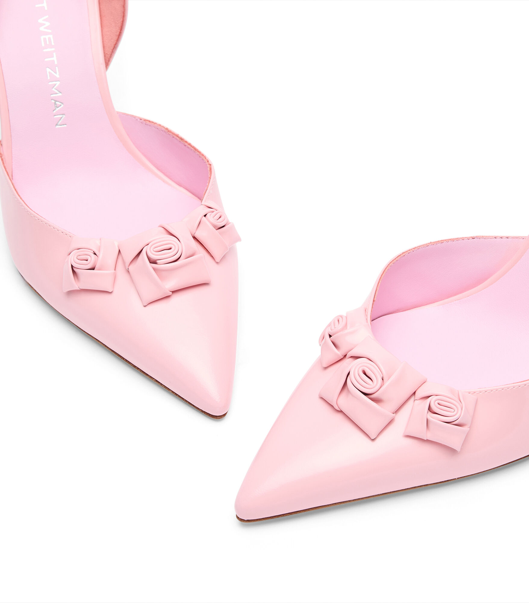 ローファー・オックスフォード STUART WEITZMAN Women Laced up Shoes SK696 AJM PINK Amazon.com | Stuart Weitzman Maxine Leather Ballet Flat, 6.5