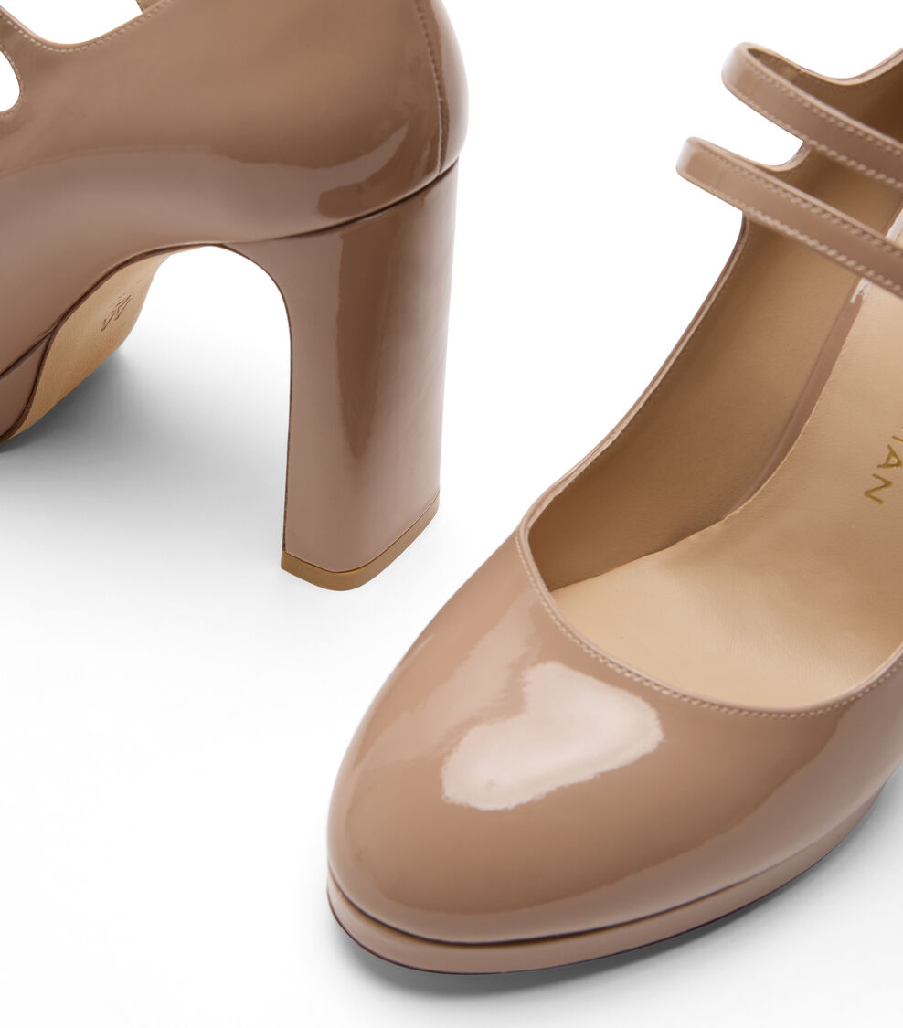 Stuart Weitzman BABETTE PLATFORM MARY JANE FAWN SM967PATFWN