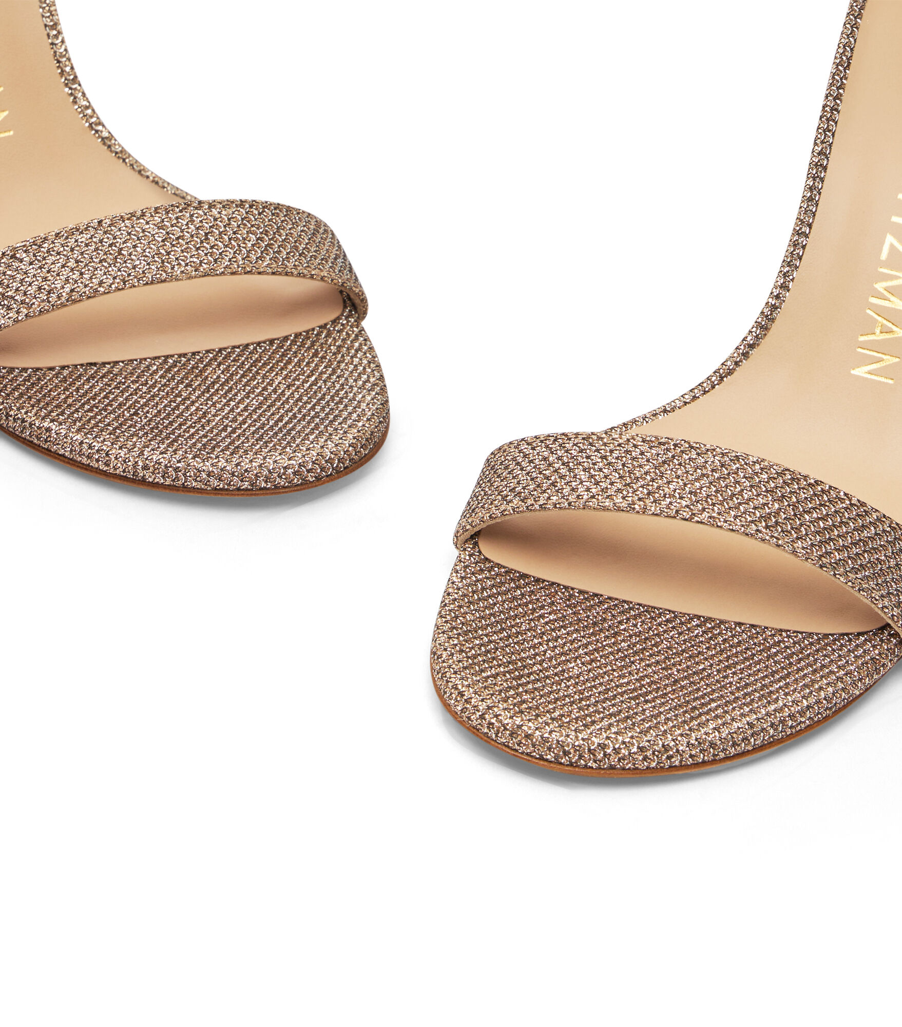 Stuart weitzman nearly nude gold clearance