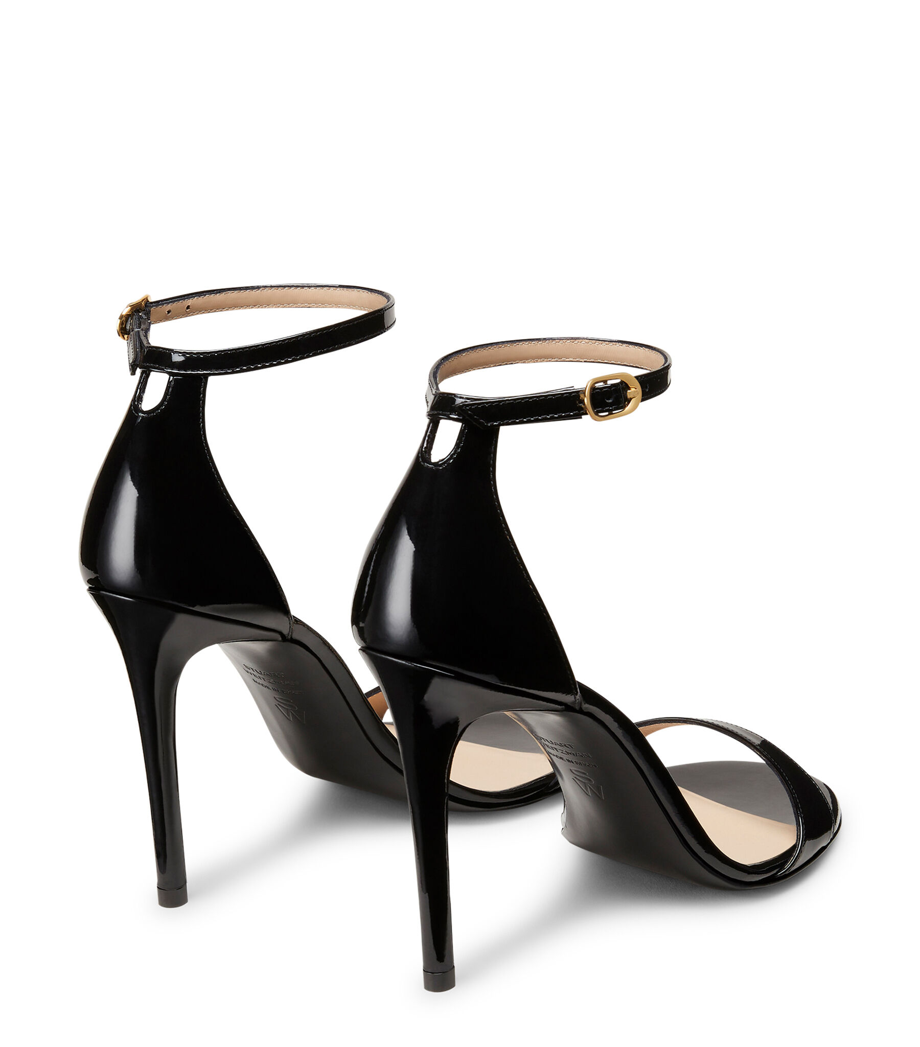 サンダル・ミュール Stuart Weitzman Black leather Nudist sandals (SJ995 BLK) Stuart Weitzman Heeled Sandals Nudist II | Women's Shoes