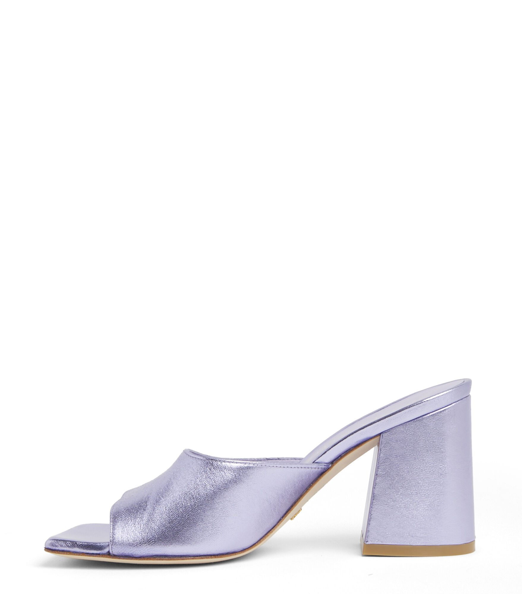 TIA 85 FLAREBLOCK SLIDE in ASTER for Women | Stuart Weitzman®