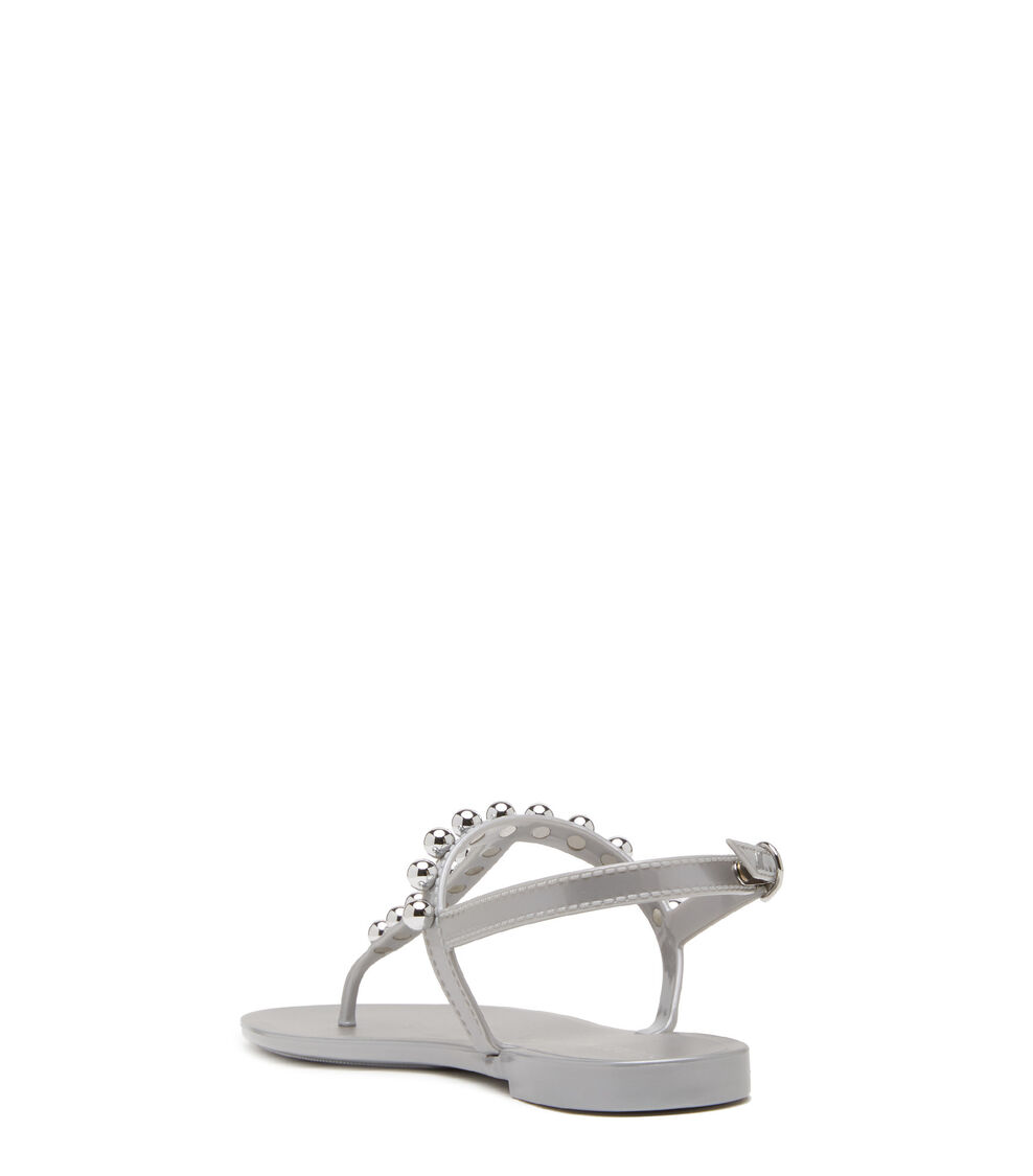 Stuart Weitzman GOLDIE JELLY SILVER SA027MEBTSX