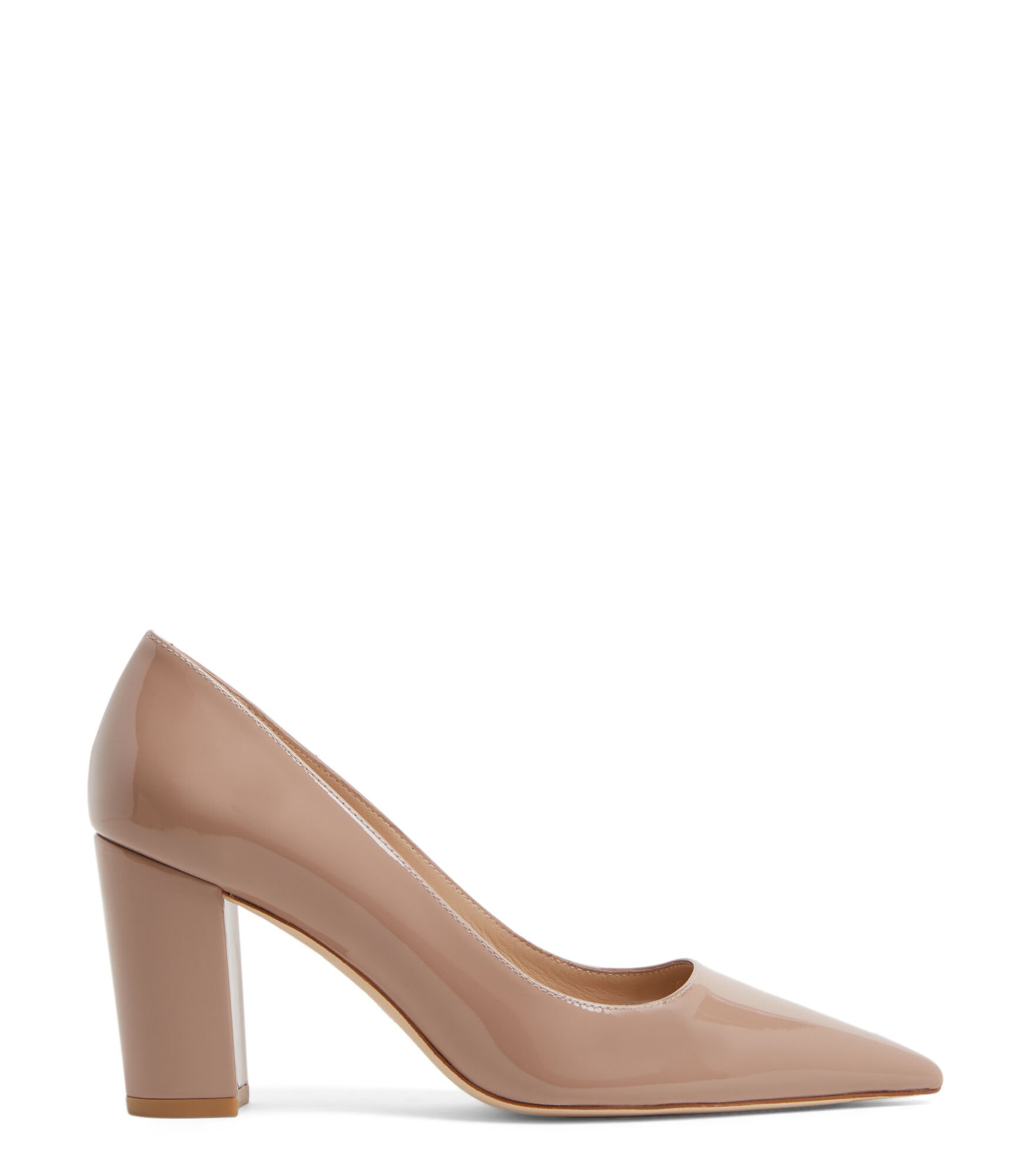 STUART 85 BLOCK PUMP in FAWN for Women Stuart Weitzman