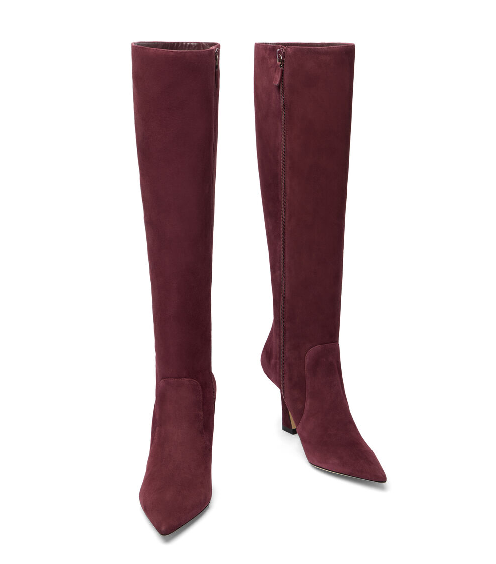 Stuart Weitzman VINNIE ZIP BOOT 85 BOYSENBERRY SM588SUEPY0