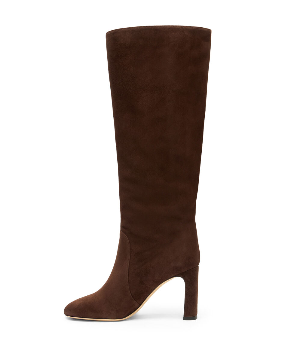 Stuart Weitzman BABETTE TUBO BOOT 85 WALNUT SL546SUEWAL