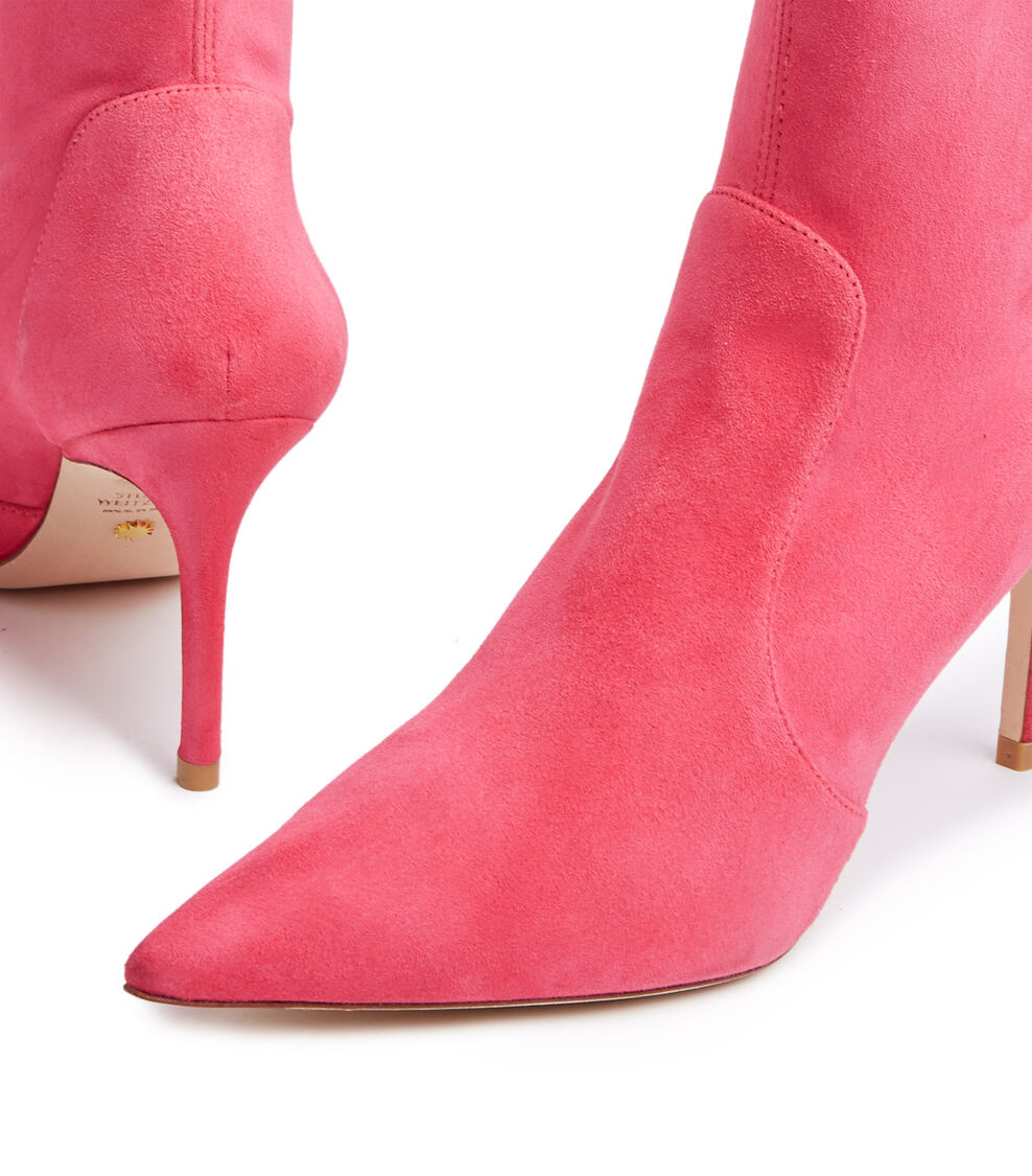 Stuart Weitzman STUART 85 STRETCH BOOTIE HOT PINK SB658SUSHOT