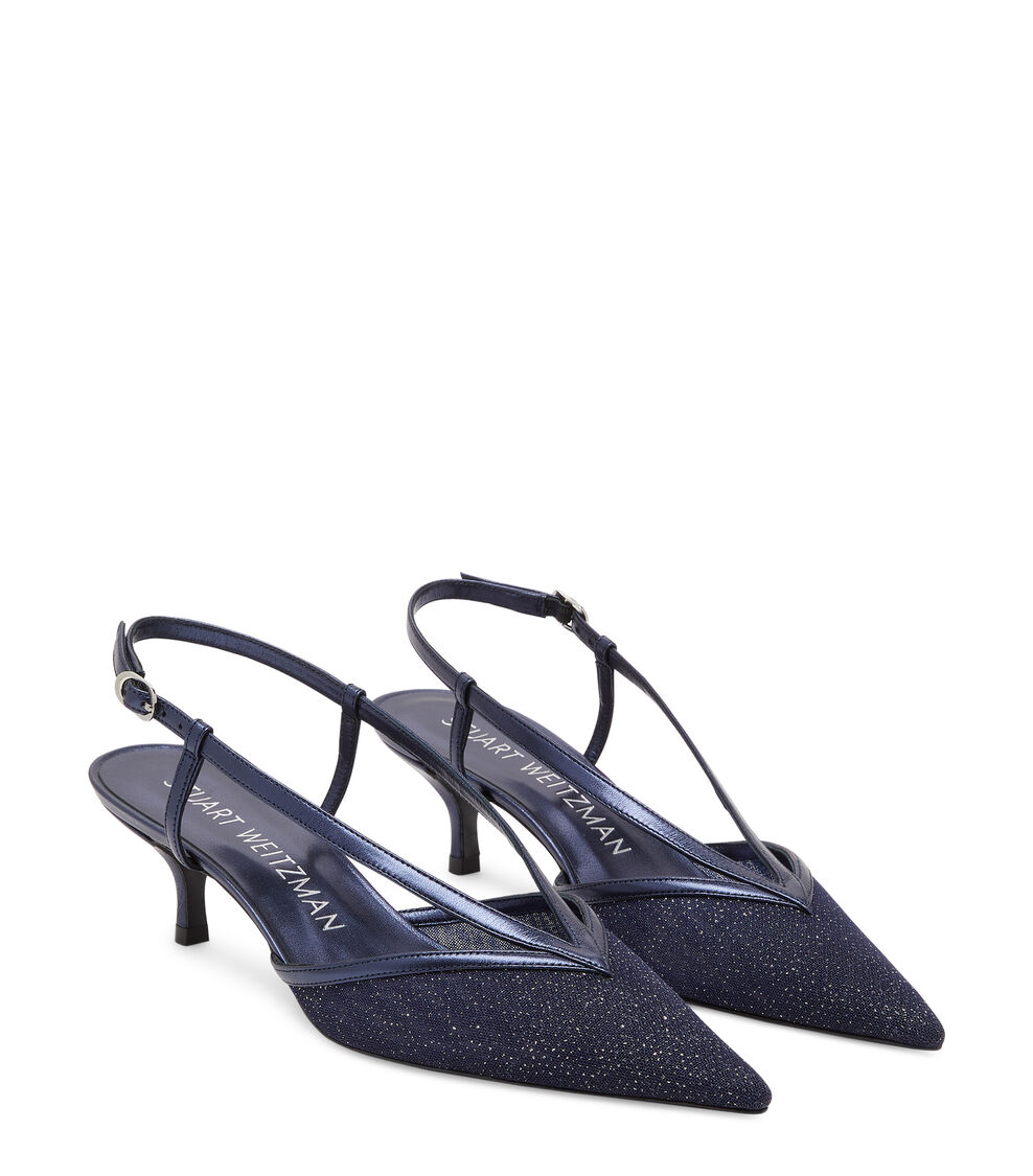 Stuart Weitzman NOCHE 50 SLINGBACK BLEU SF284SPQUYH