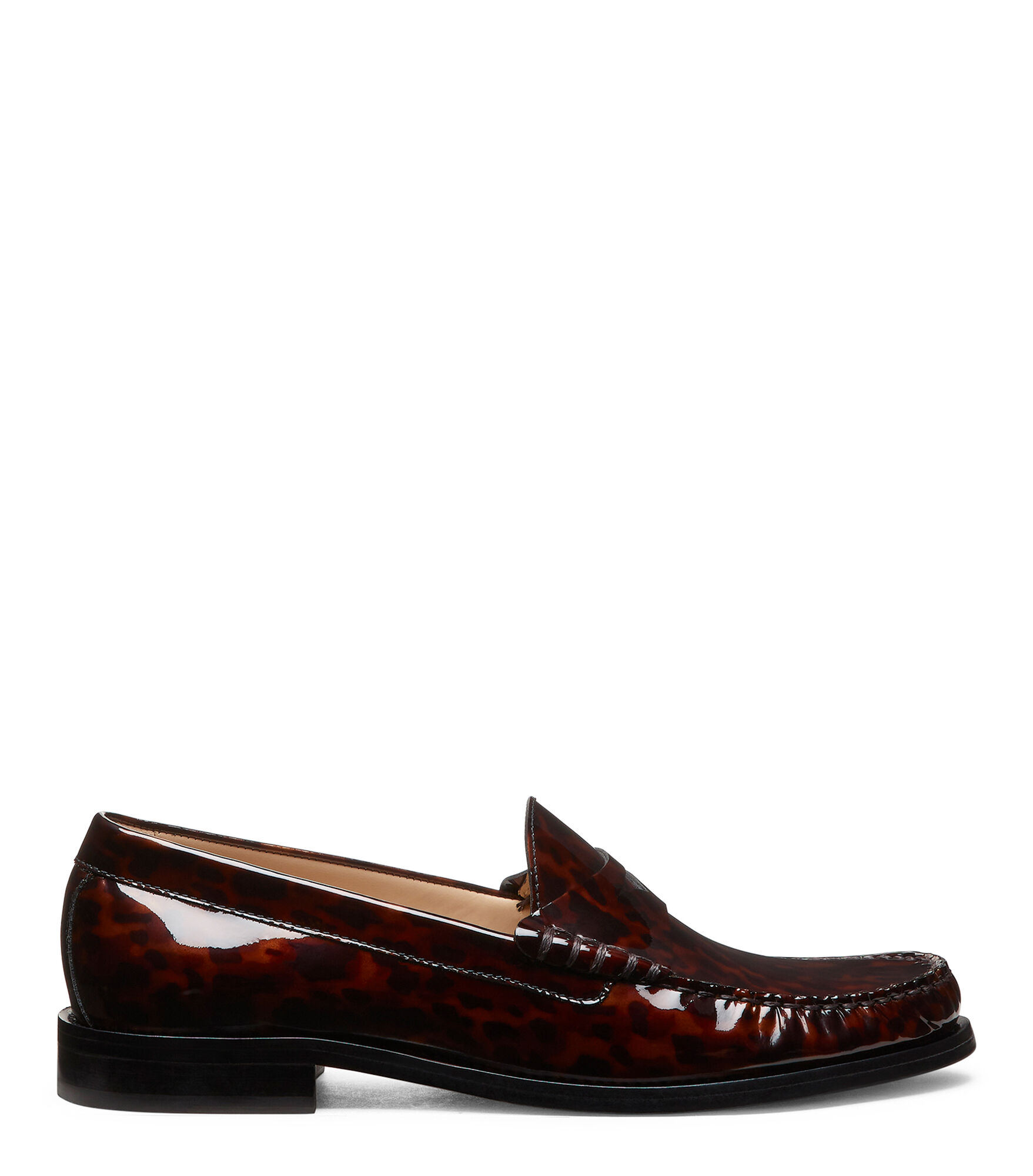 LOTTIE LOAFER, CHAUSSURES PLATES ET MOCASSINS, BRUN FONCÉ, GLOSS TORTOISE - Stuart Weitzman - Modalova