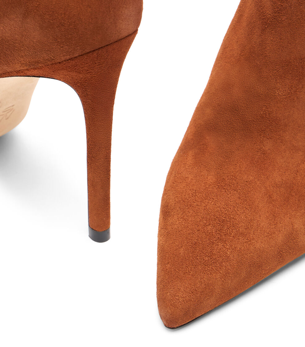 Stuart Weitzman STUART POWER BOOTIE 100 LUXE SADDLE SJ975SUSXW6