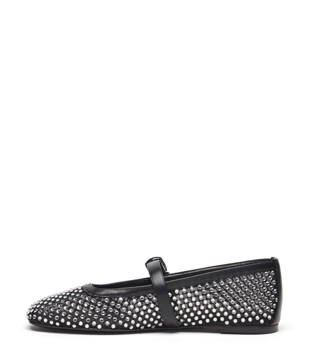 Stuart Weitzman BAREITALL SHINE MARY JANE BLACK SN800CYHBLK