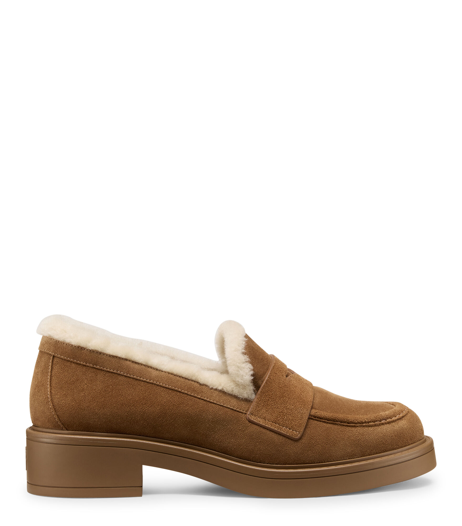 CELIA LITE SHEARLING LOAFER, CHAUSSURES PLATES ET MOCASSINS, /, SPORT SUEDE/SHORT SHEARLING - Stuart Weitzman - Modalova