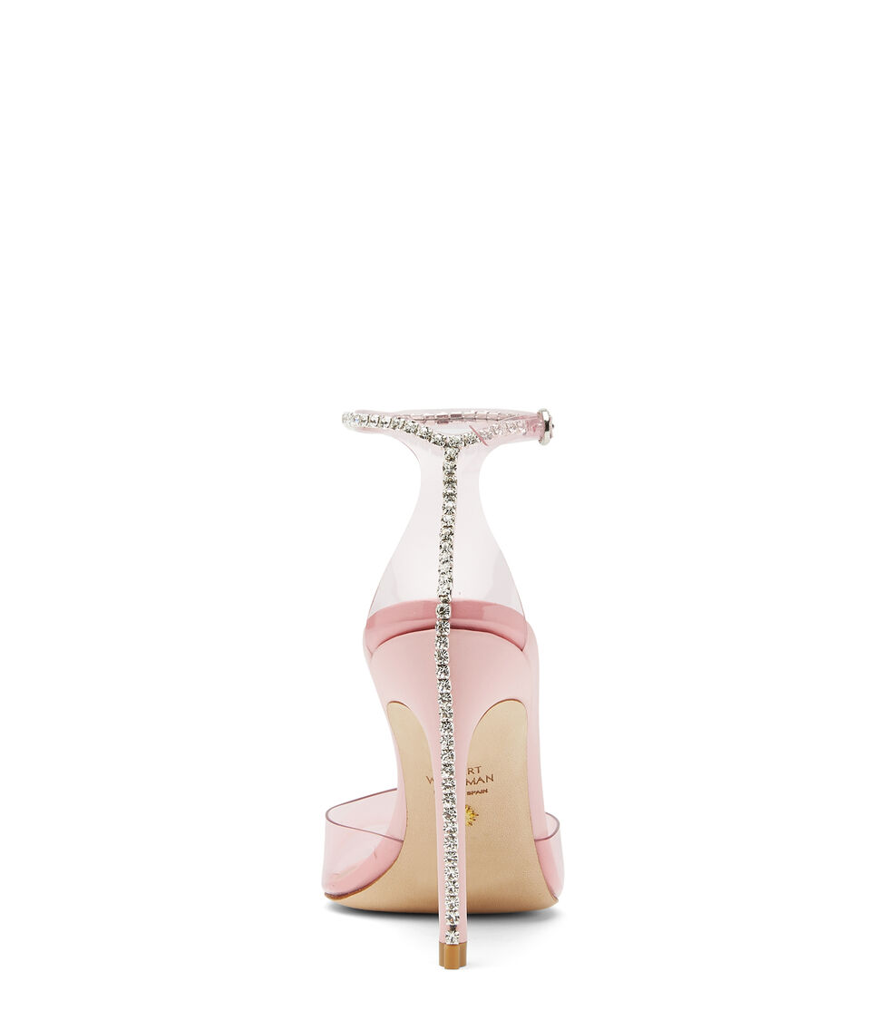 Stuart Weitzman GLAM 100 STRAP PUMP PINK SC002PVRUKL