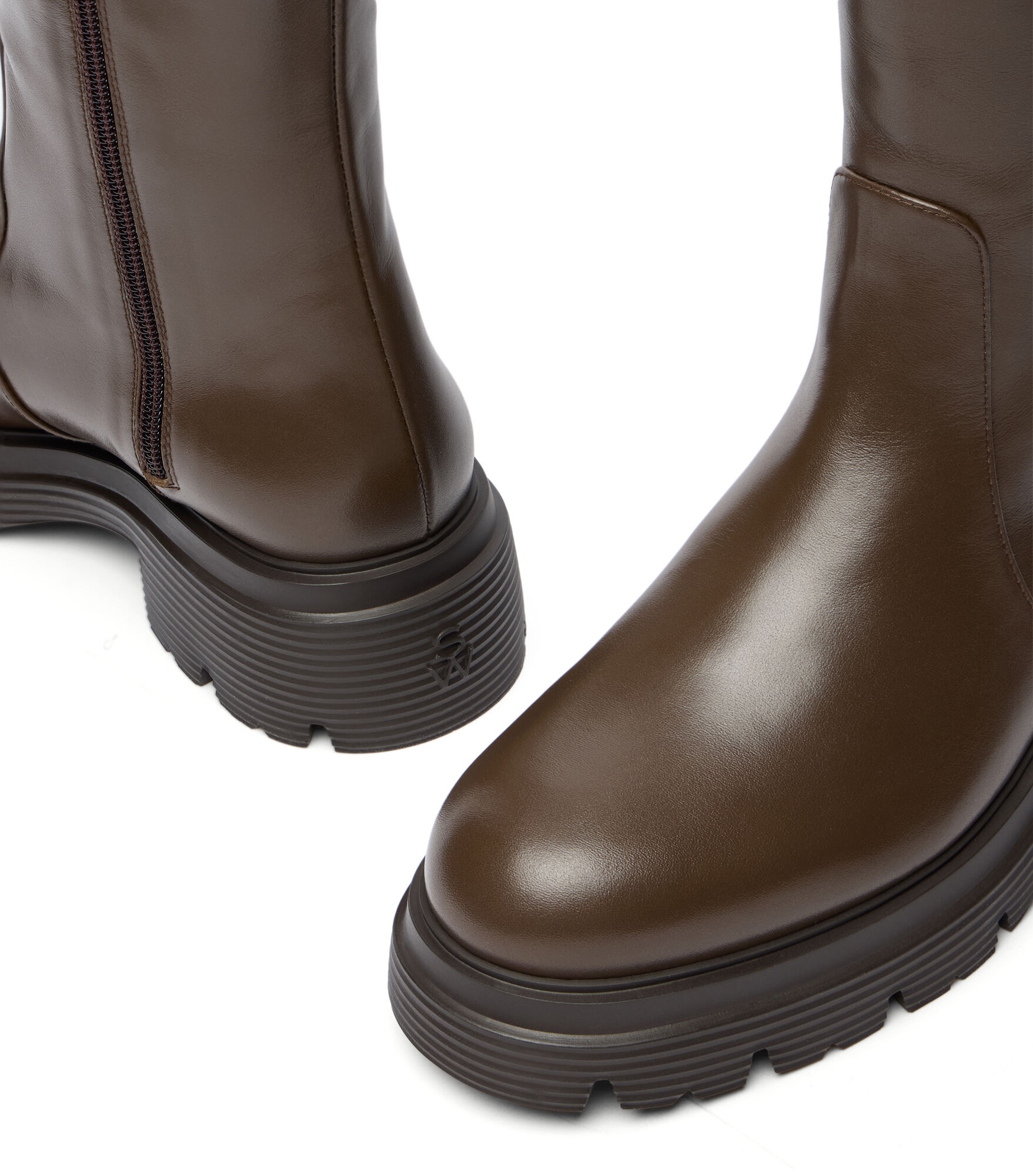 HUDSON LITE ZIP BOOT in WALNUT for Women | Stuart Weitzman®