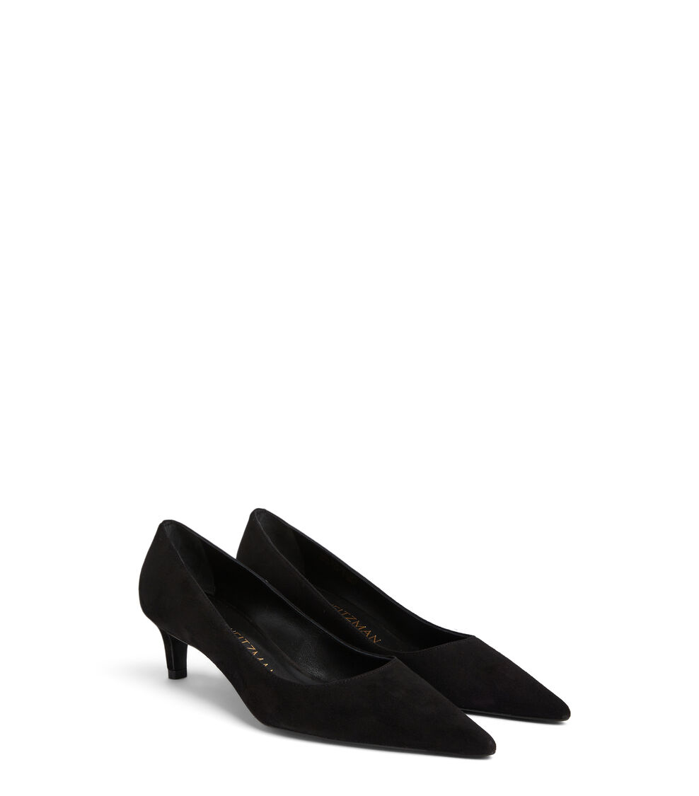 Stuart Weitzman STUART 50 PUMP BLACK SE663SUEBLK