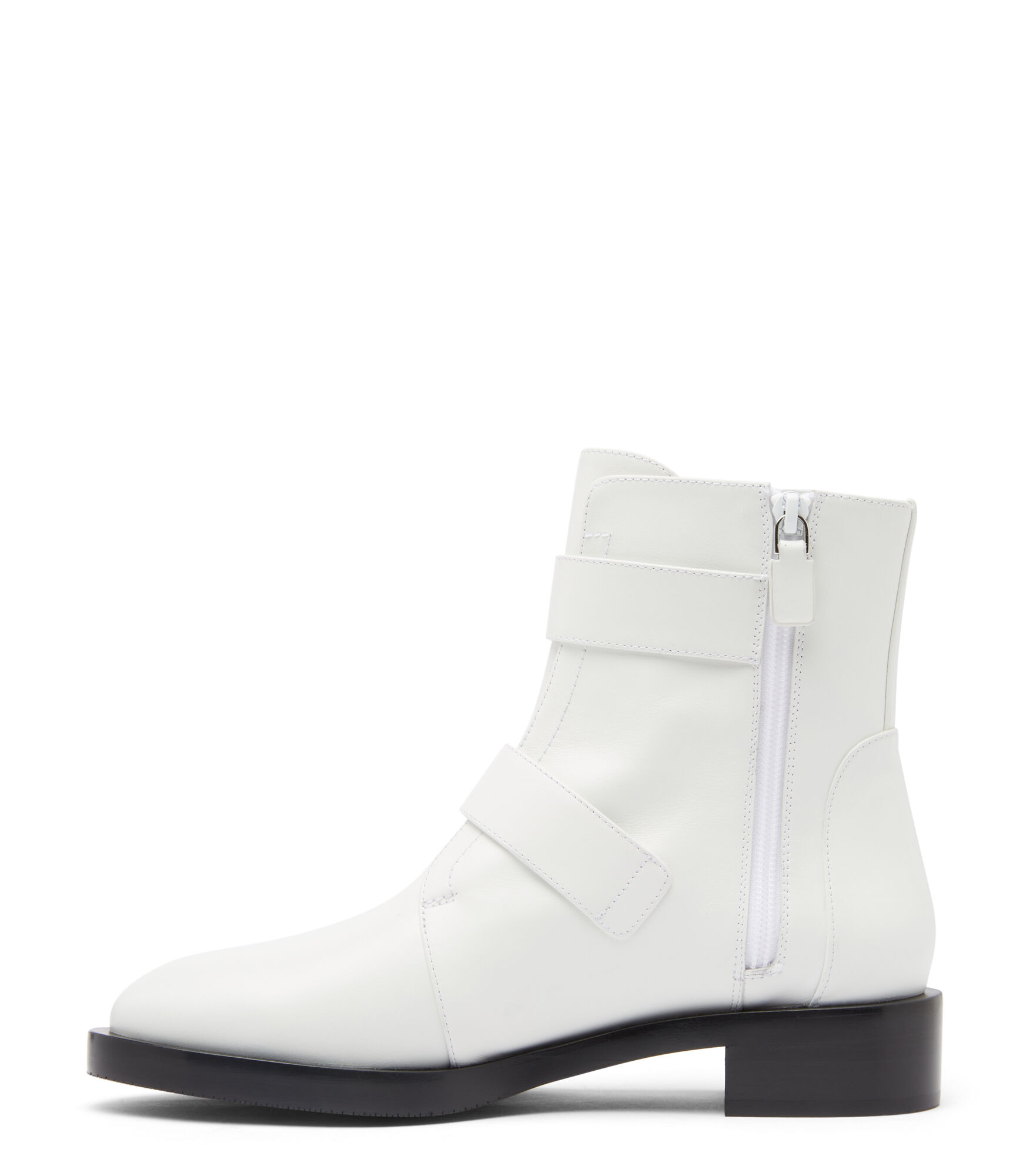 White buckle booties outlet