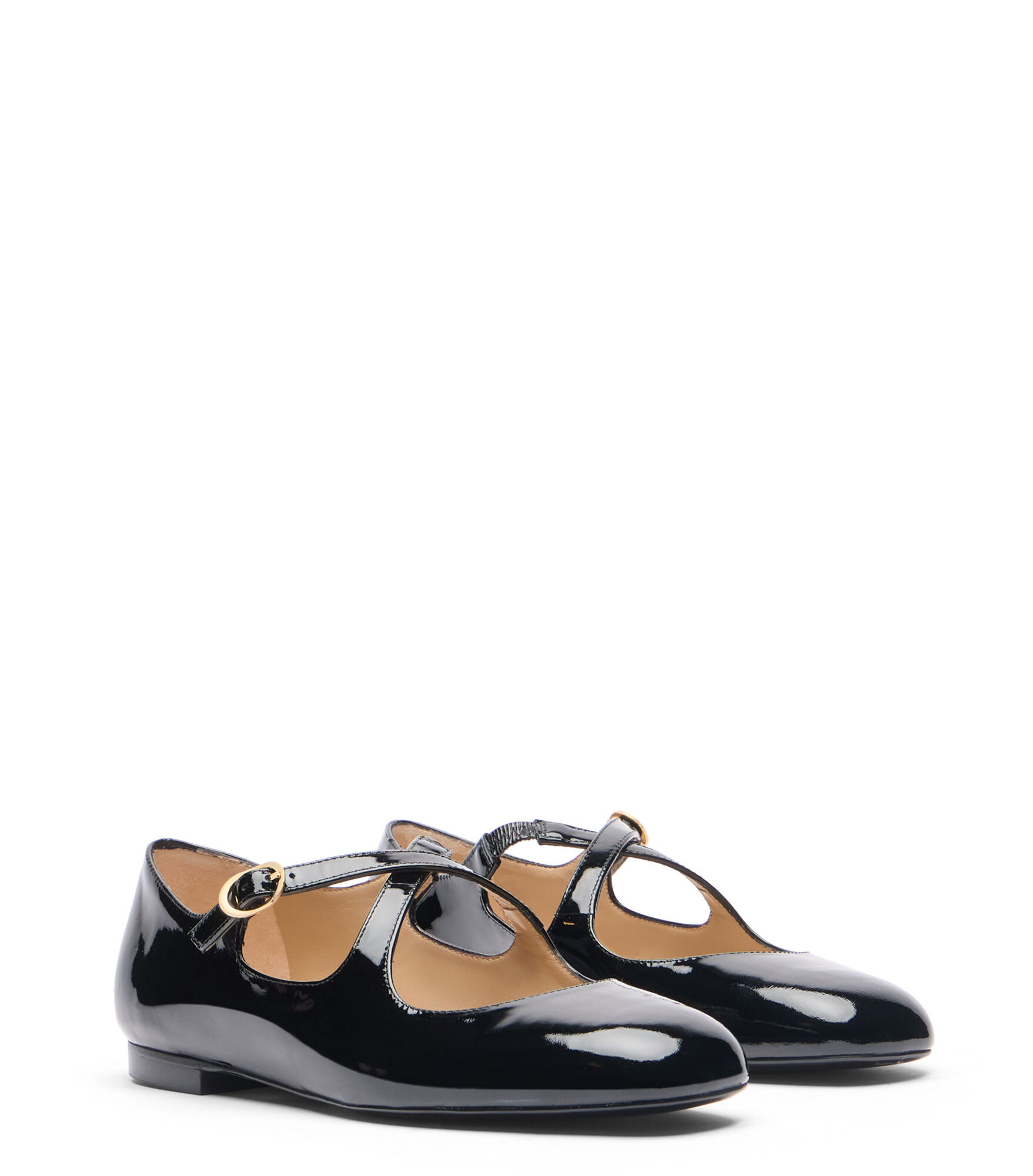 STUART WEITZMAN クレムフラット SK070 PATBLK CLEM FLAT in BLACK for Women | Stuart Weitzman®