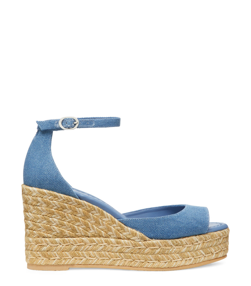 Stuart Weitzman NUDISTIA ESPADRILLE WEDGE WASHED SH628VDMS9N