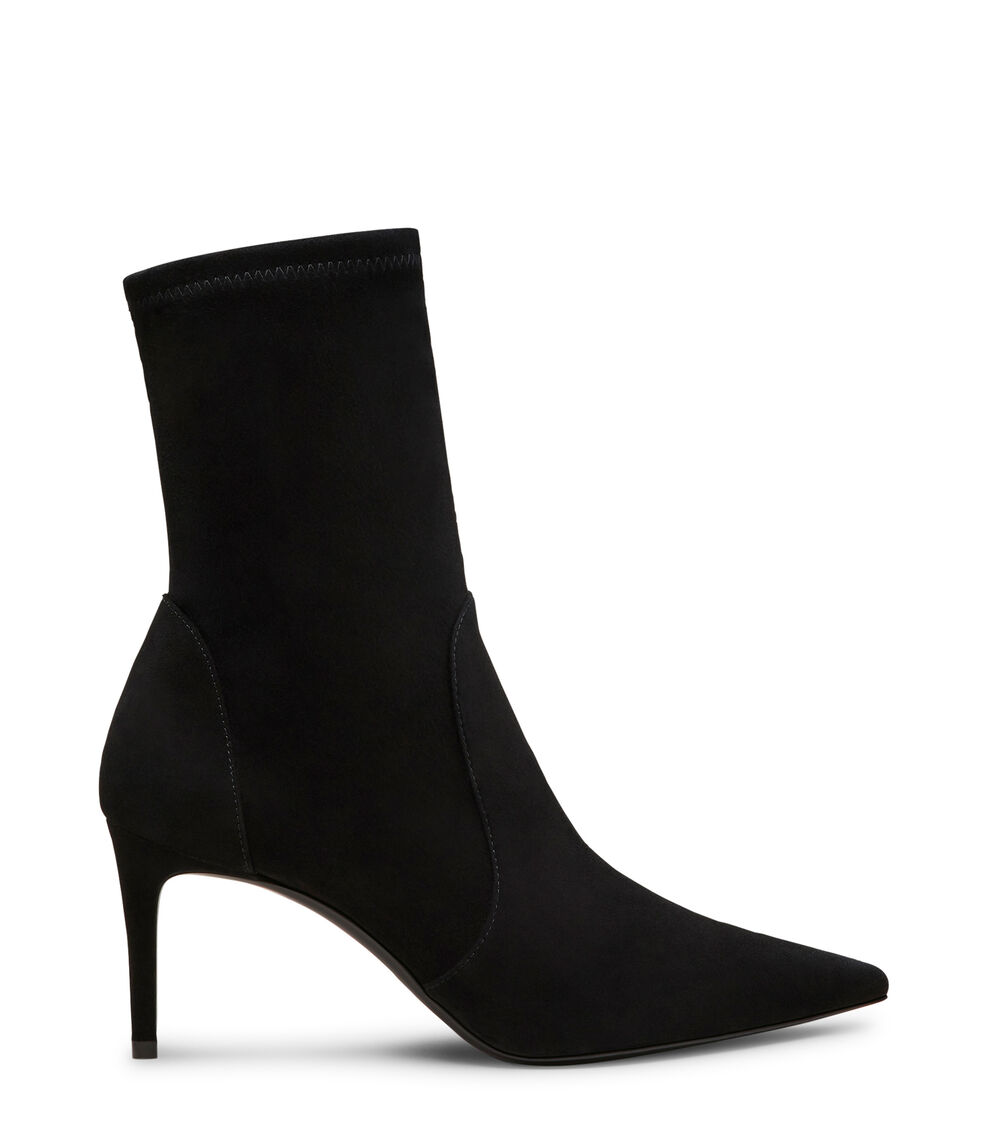 Stuart Weitzman STUART POWER BOOTIE 75 BLACK SJ973SUSBLK