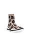 Stuart Weitzman SW-612 LEOPARD SOCK BOOTIE TAN SWLESOBOLESTAN