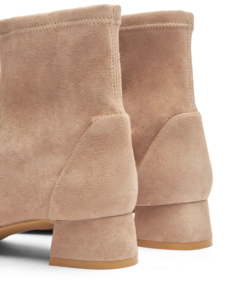 Stuart Weitzman GRACE SOCK BOOTIE CASHMERE SI850SUSA81