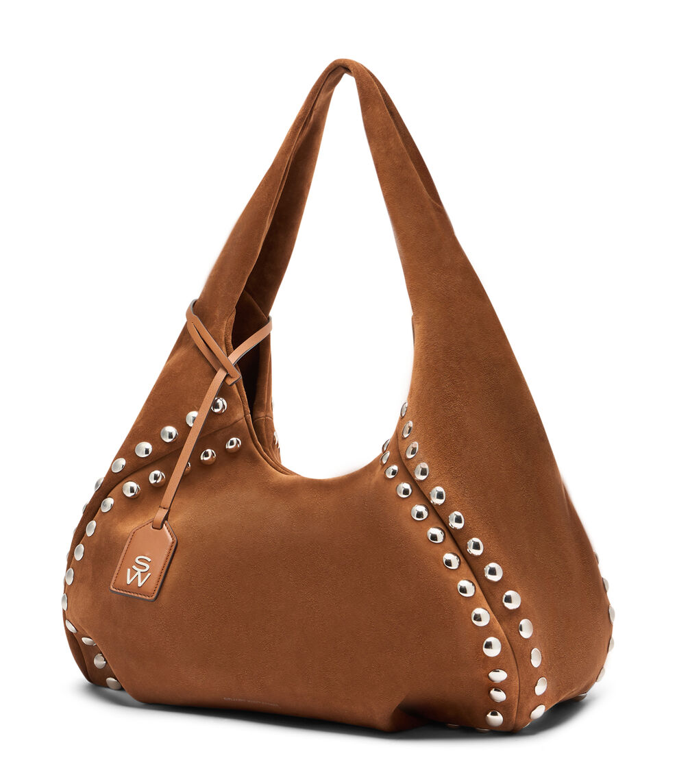 Stuart Weitzman MODA STUD HOBO BAG Stuart Weitzman MODA STUD HOBO BAG FOX SK295TETTPR