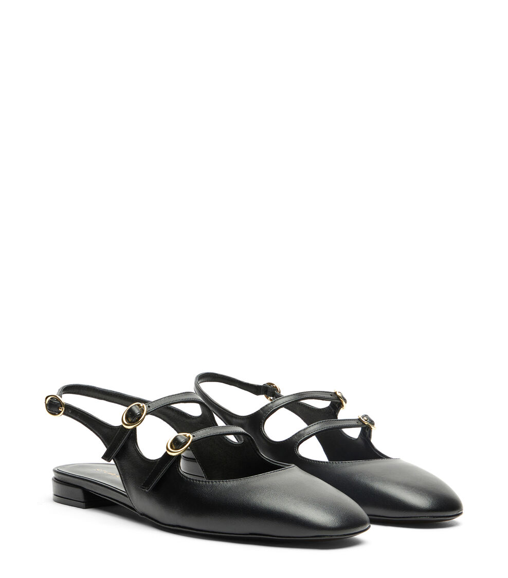 Stuart Weitzman BENNI MJ SLINGBACK BLACK SI608SMOBLK