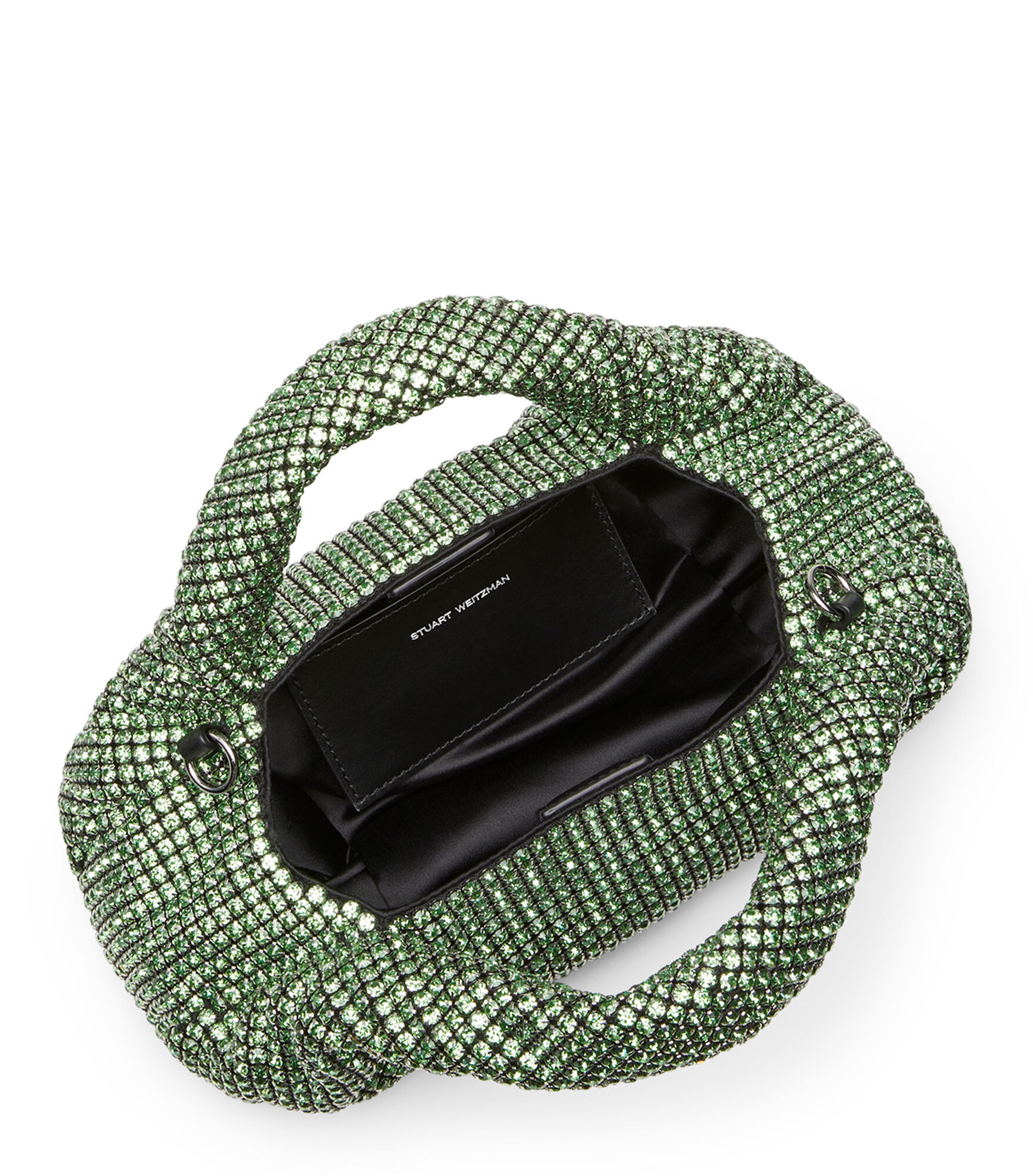 THE MODA SHINE MINI TOTE in PERIDOT for Women Stuart Weitzman