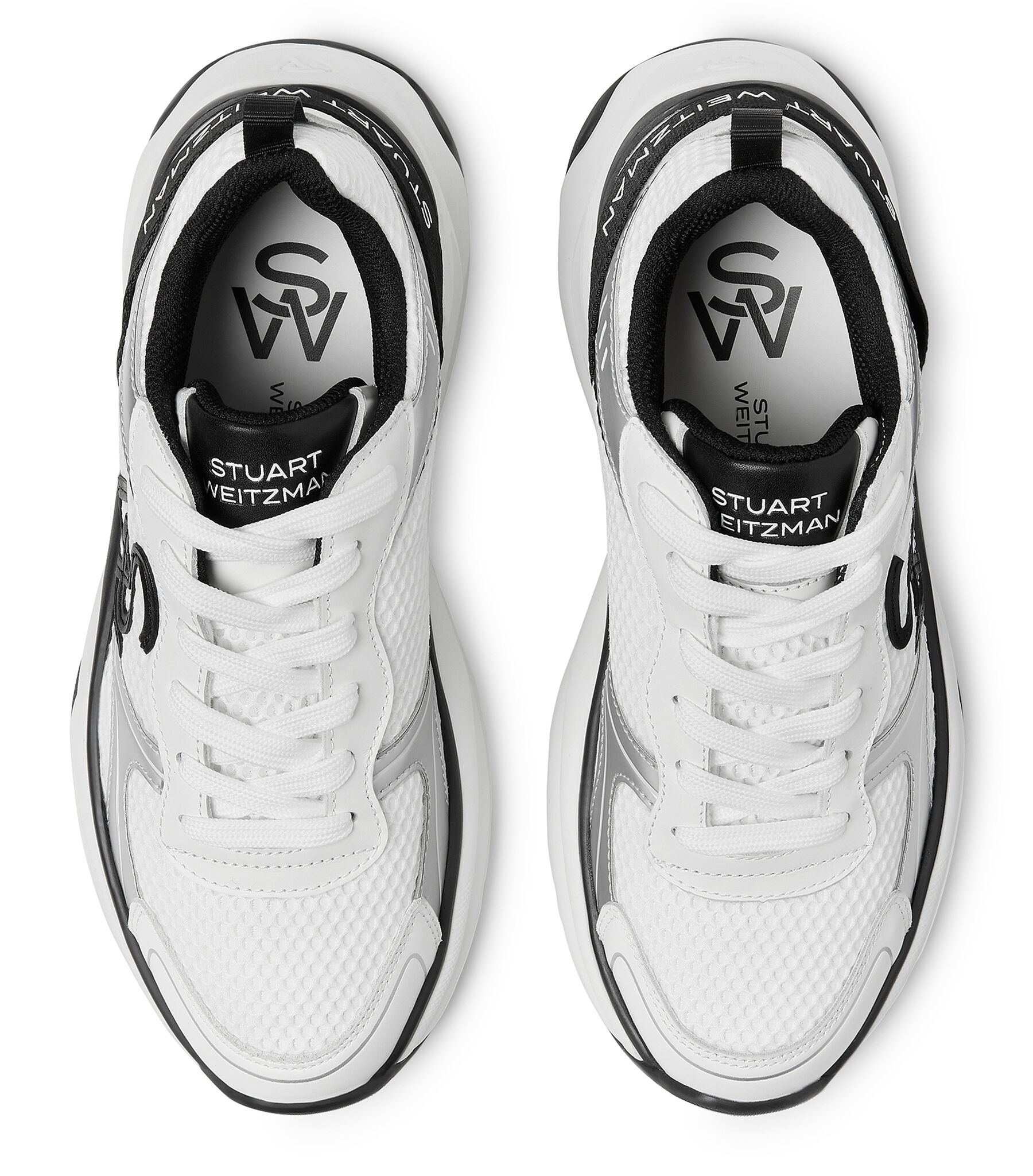 スニーカー STUART WEITZMAN TRAINER SNEAKERS SW Leather Mesh Trainer | Stuart Weitzman