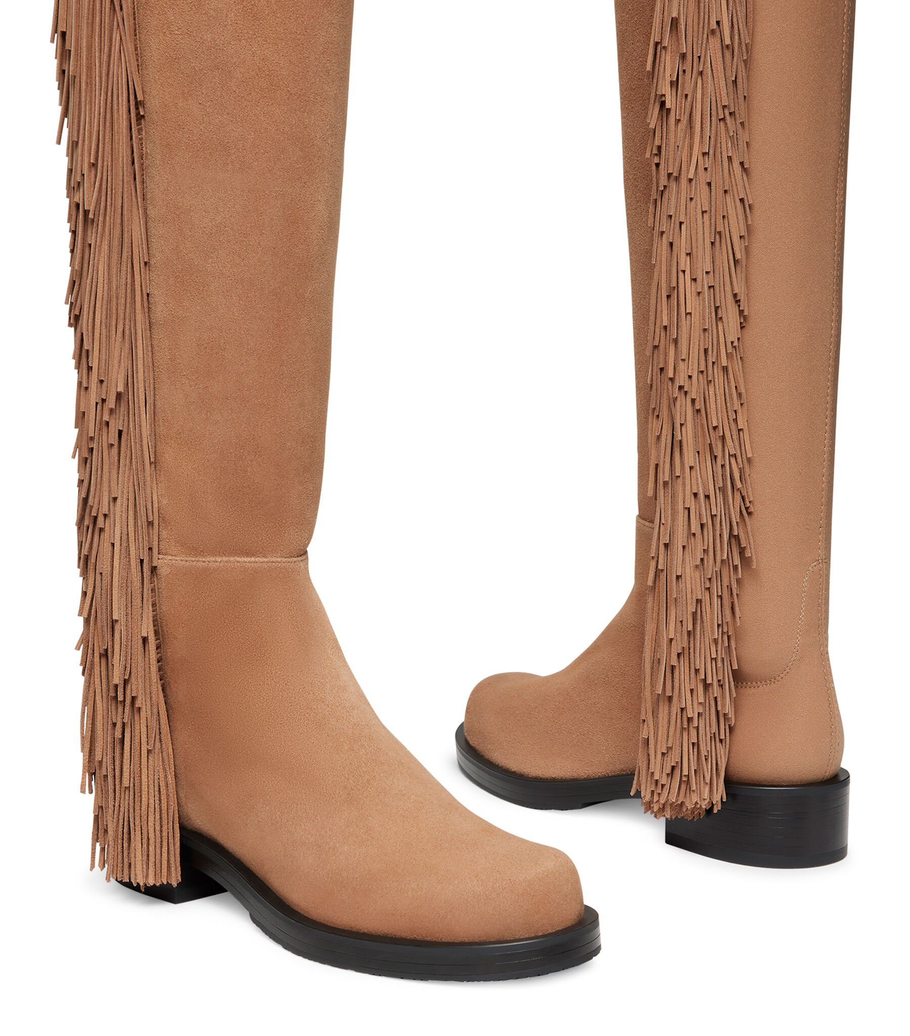 5050 BOLD FRINGE BOOT in CAMEL for Women Stuart Weitzman
