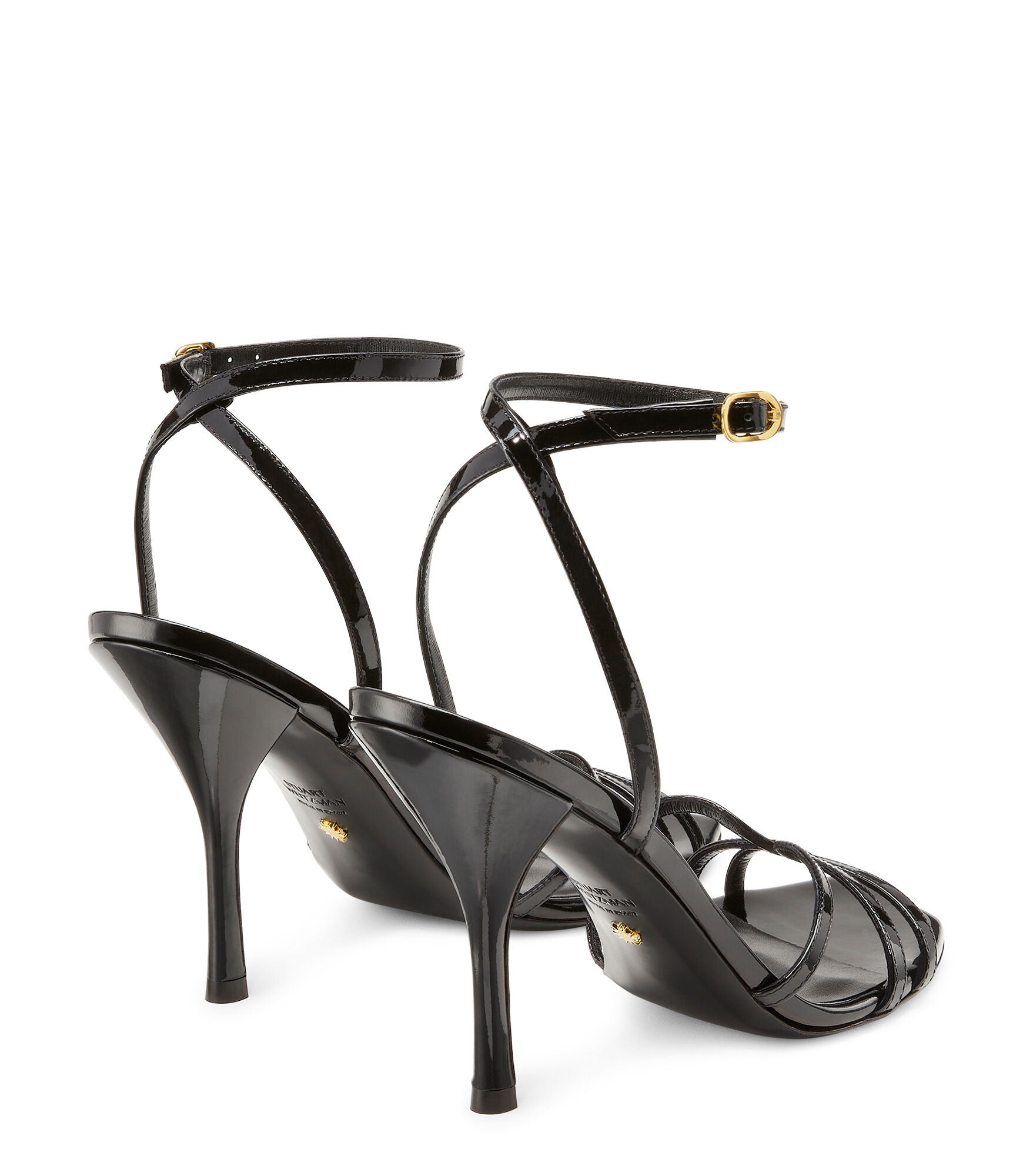 black strappy heels stuart weitzman