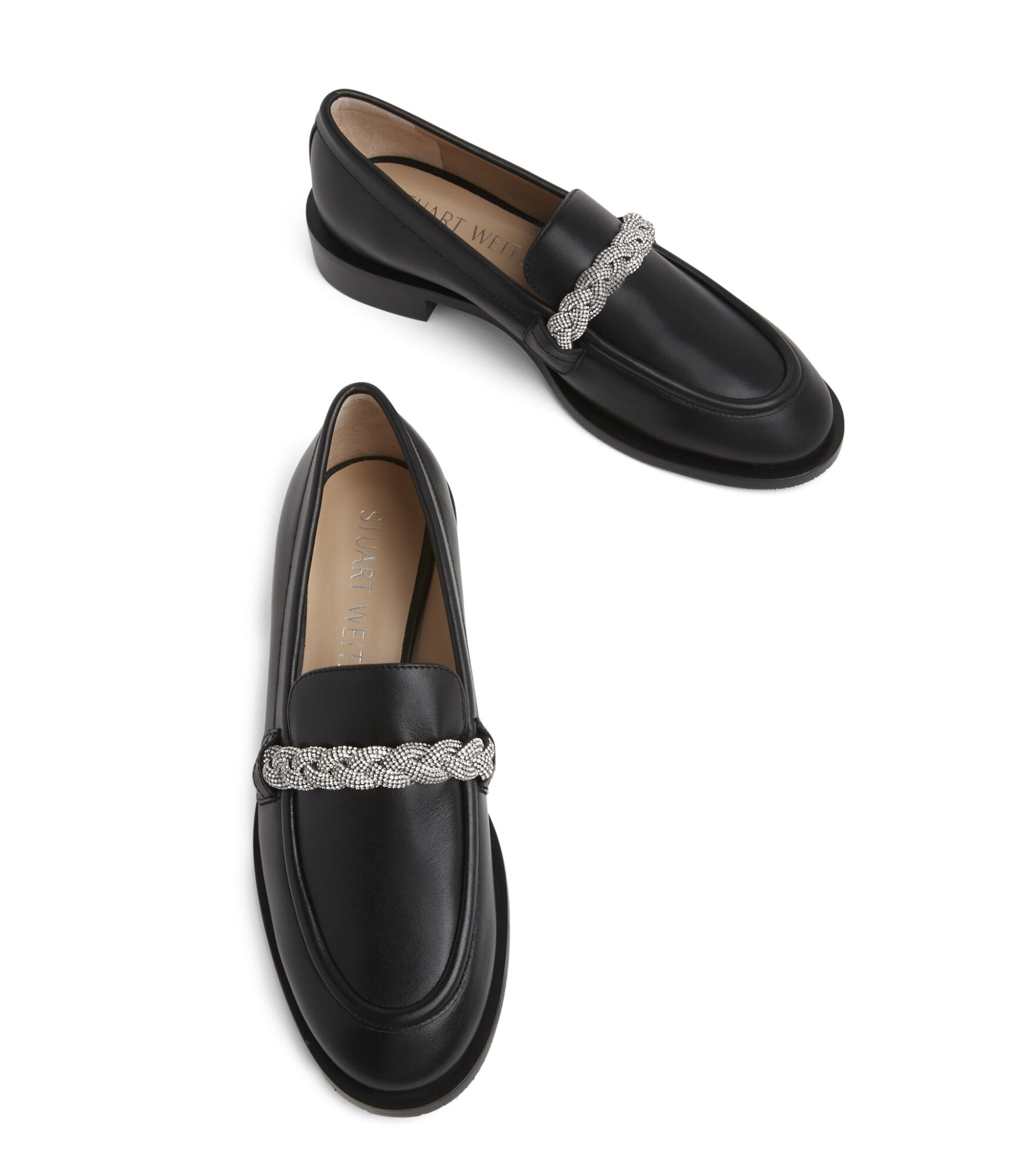 PALMER HIGHSHINE LOAFER in BLACK for Women Stuart Weitzman