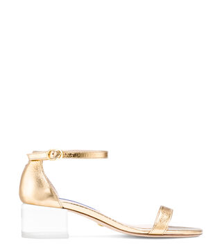 Lucite heel sandals hot sale